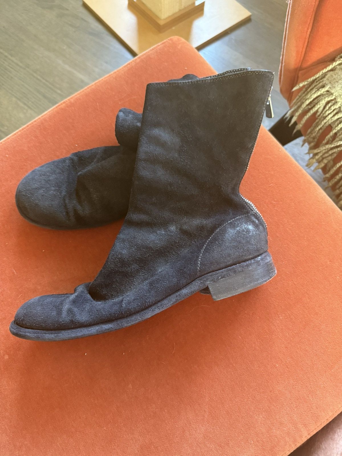新品 GUIDI 986 Horse Back Zip Short Boots No.986. Back Zip Boot Horse Full Grain. BLKT(Black). GUIDI