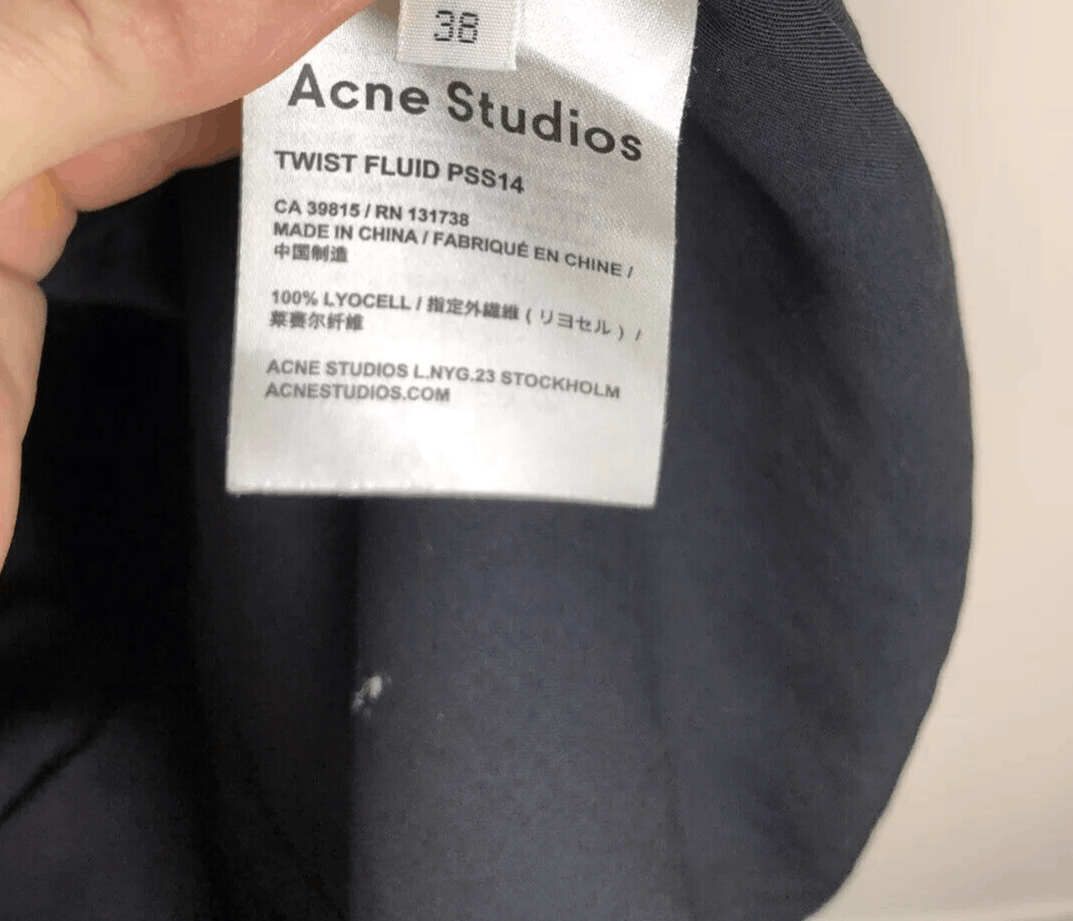 Acne Studios ACNE STUDIOS Twist Fluid Knee Dress ASYMMETRIC Avant garde Size XS / US 0-2 / IT 36-38 - 16 Thumbnail