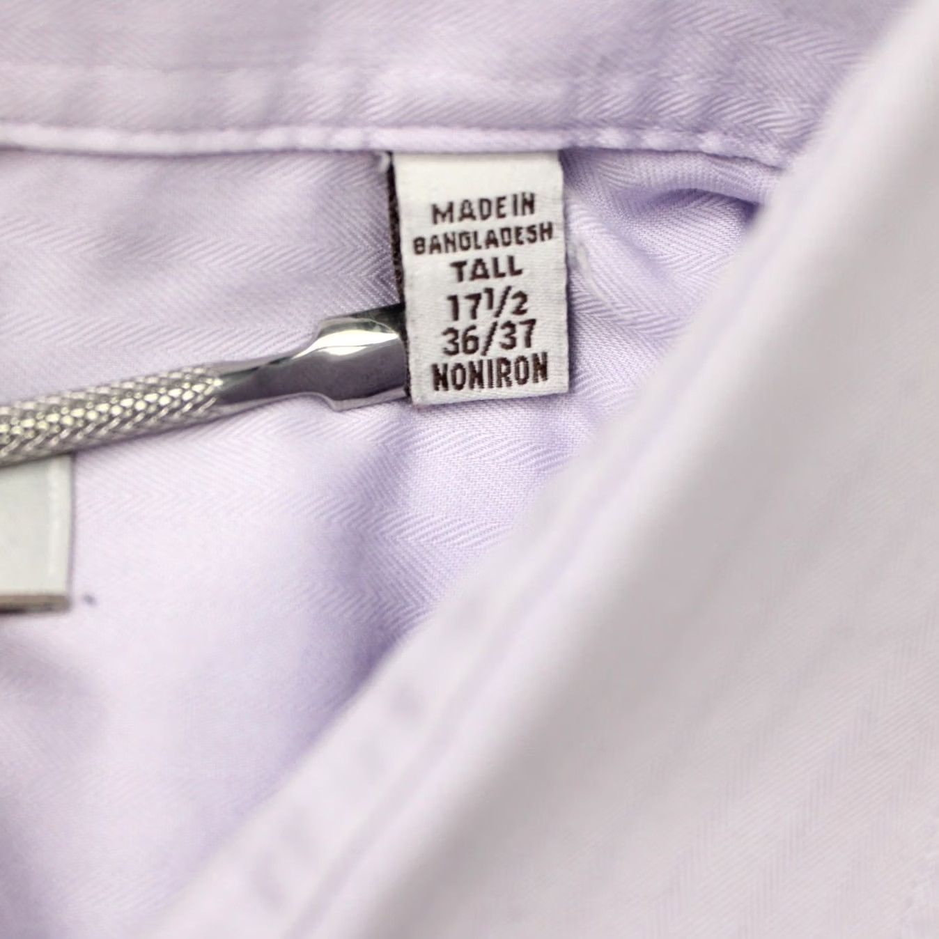 Joseph Abboud Joseph Abboud Shirt Mens 17 1/2 36/37 Tall Purple Non-Iron Cotton Long Sleeve Size US XXL / EU 58 / 5 - 7 Thumbnail