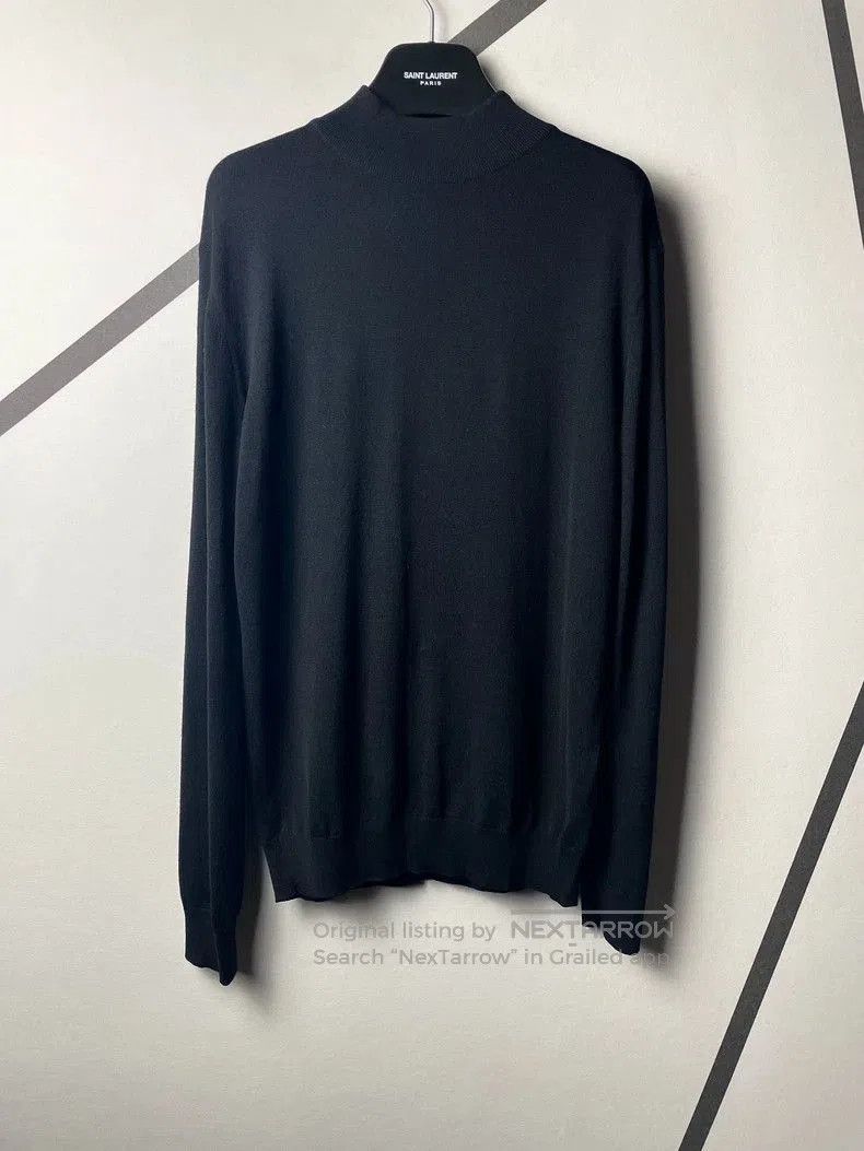 Saint Laurent Paris Saint Laurent SLP Mock Neck Wool Sweater Size US M / EU 48-50 / 2 - 1 Thumbnail