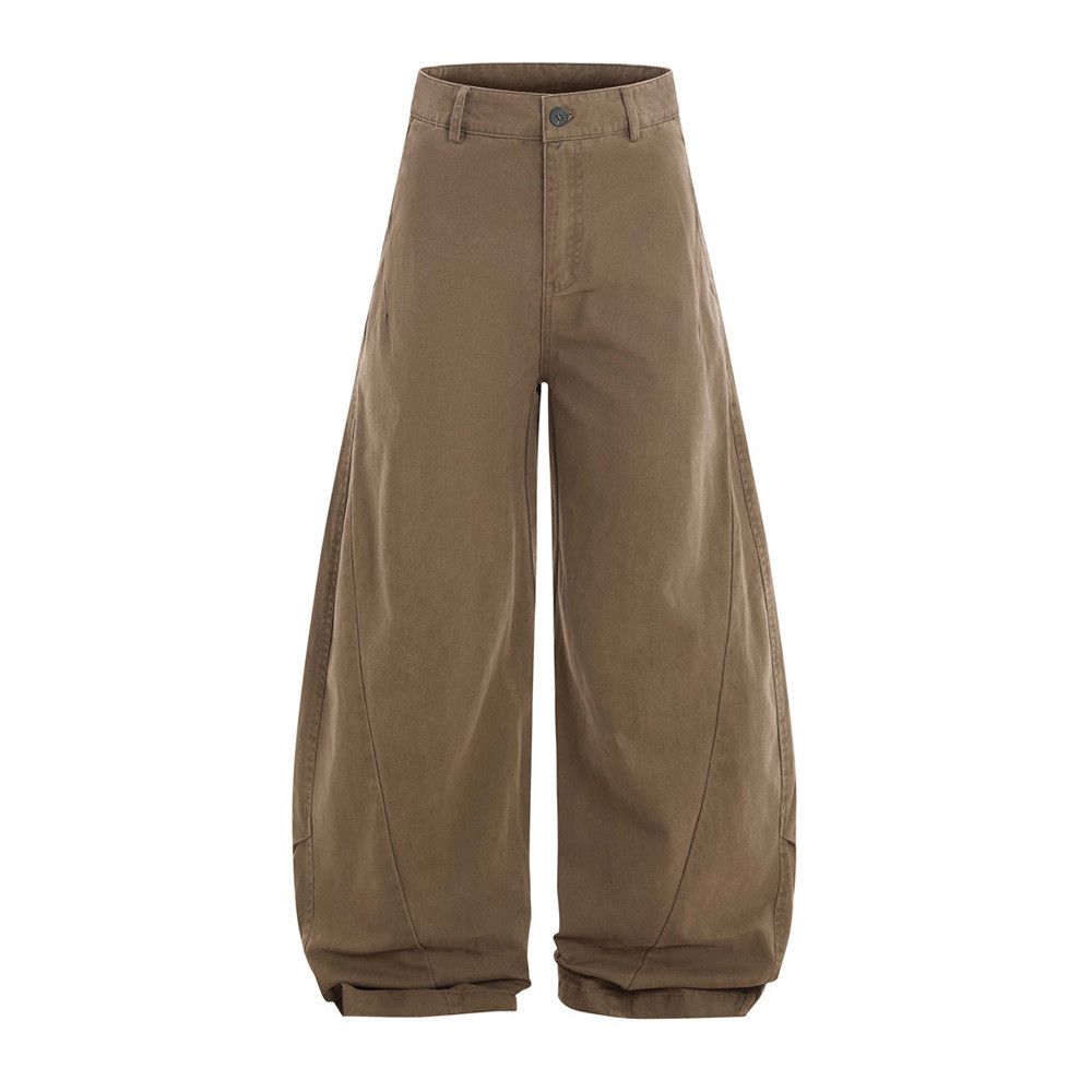 Japanese Brand × Jean American retro washed solid color scimitar wide-leg pants Size US 32 / EU 48 - 1 Thumbnail