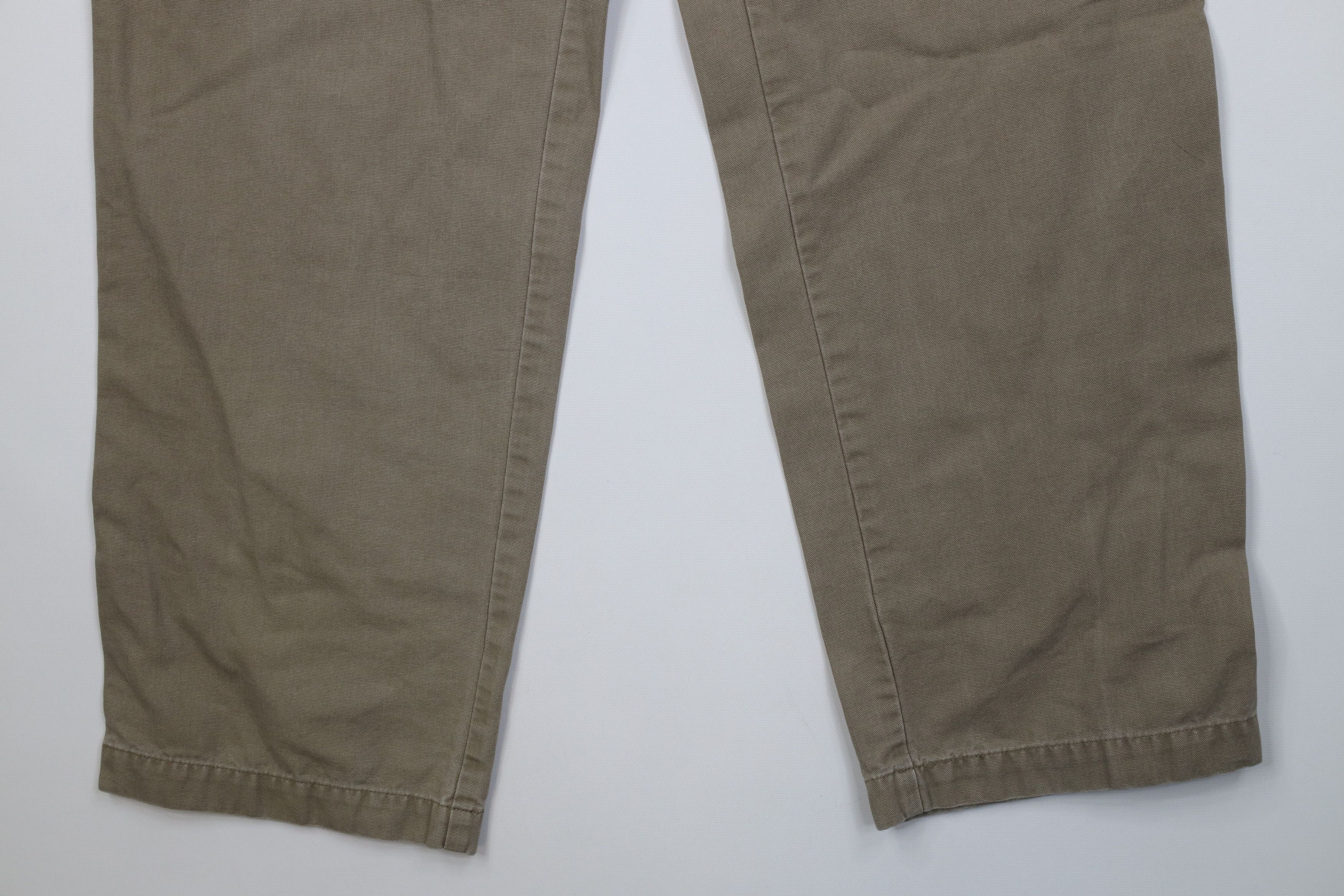 Columbia Vintage Columbia Spell Out Canvas Wide Leg Pants Green Size US 32 / EU 48 - 4 Thumbnail