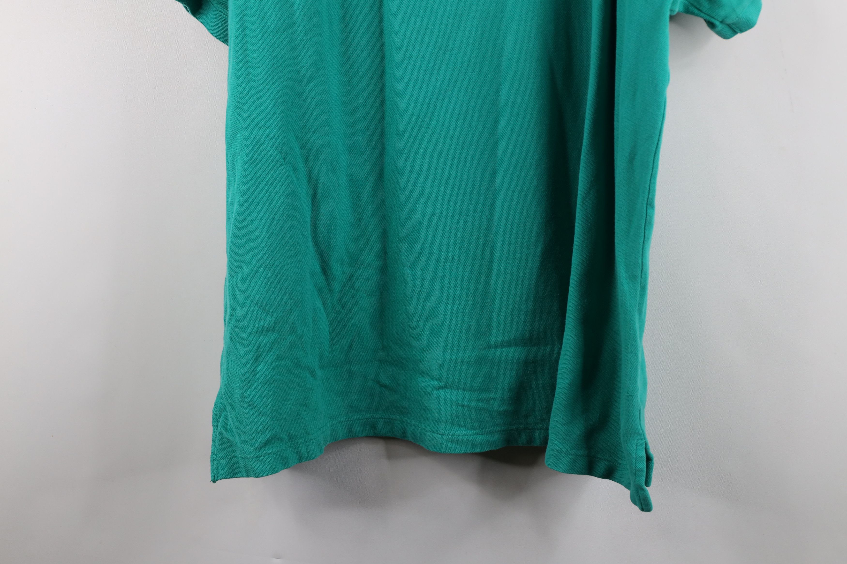 Eddie Bauer Vintage 90s Eddie Bauer Heavyweight Polo Shirt Teal Cotton Size US XXL / EU 58 / 5 - 13 Thumbnail