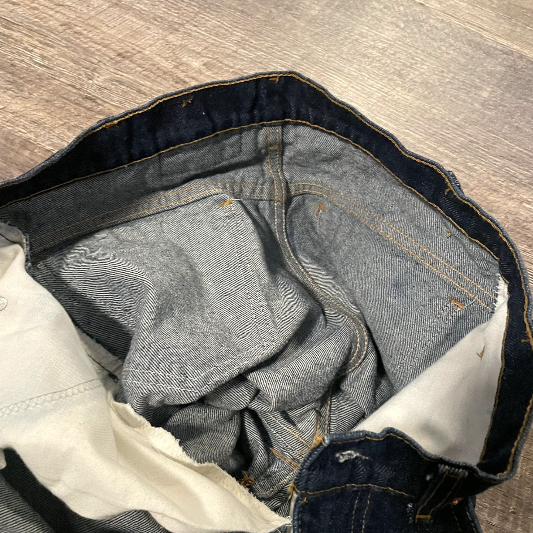 Levi's VINTAGE Levi's 517 Denim Jean Mens 32x27 Dark Blue Scovill Zipper NNWT 20517 0217 Jeans Mens Size US 32 / EU 48 - 7 Thumbnail