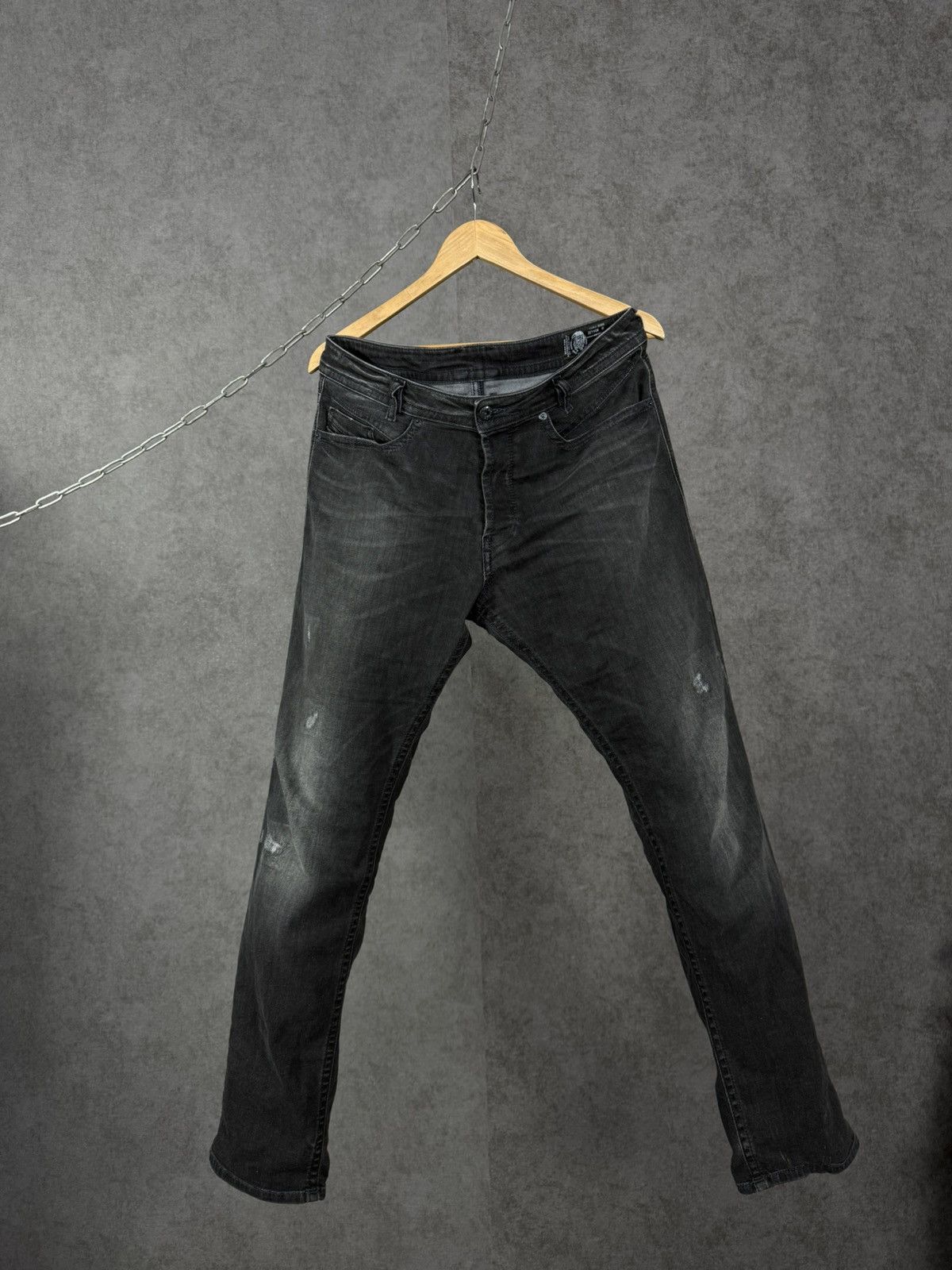 Diesel Diesel Akee designer distressed denim jeans Size US 34 / EU 50 - 1 Thumbnail