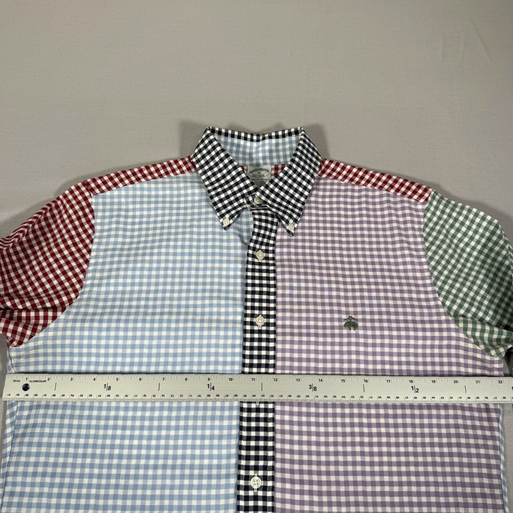 Brooks Brothers Brooks Brothers Shirt Mens M Button-Up Non-Iron Multicolor Gingham Check Long Sleeve Casual Business Size US M / EU 48-50 / 2 - 6 Thumbnail