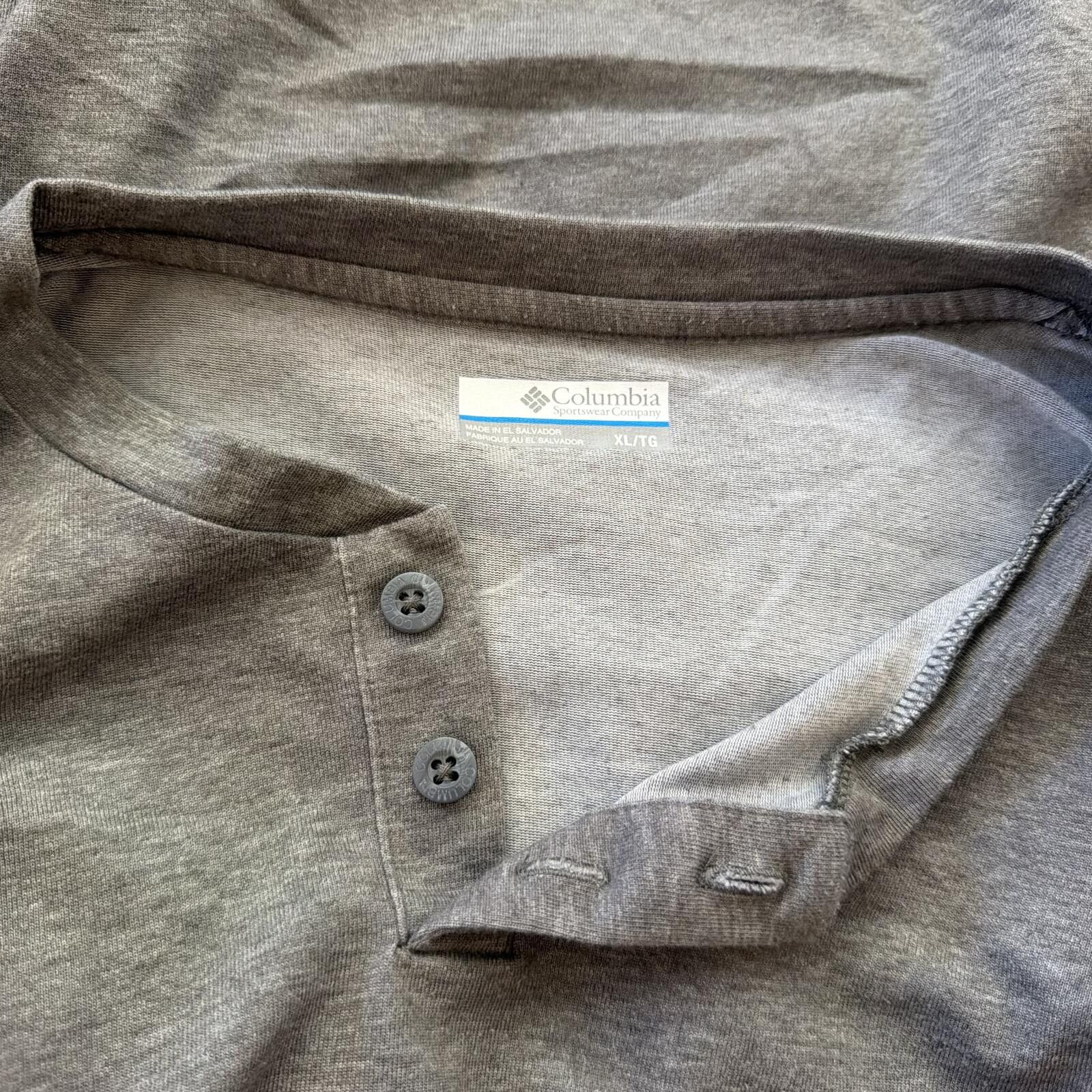 Columbia Columbia Henley Grey Long Sleeve Shirt Omni-Wick Size US XL / EU 56 / 4 - 3 Thumbnail