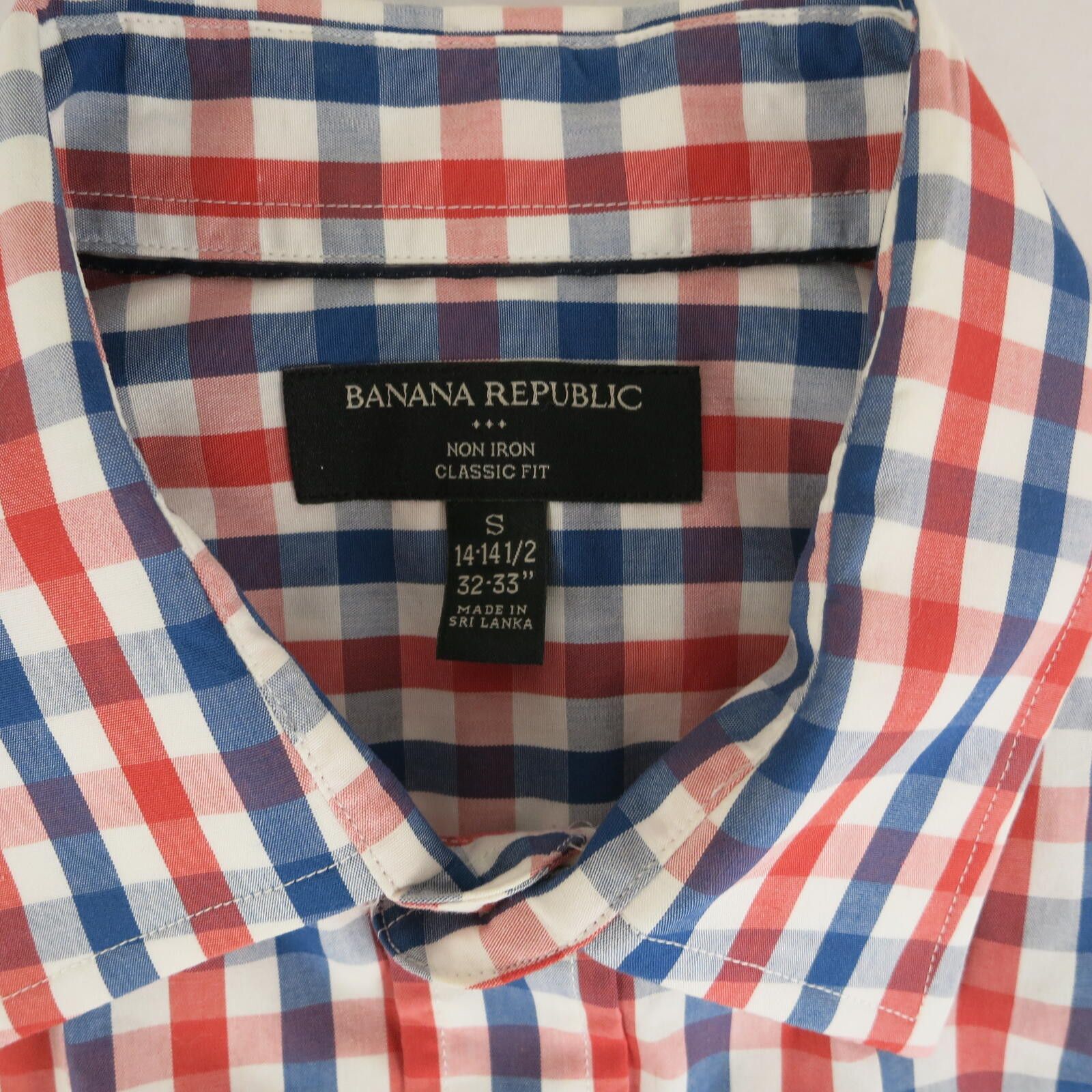 Banana Republic Banana Republic Classic Fit Non-Iron Checkered Shirt Men's S Size US S / EU 44-46 / 1 - 3 Thumbnail