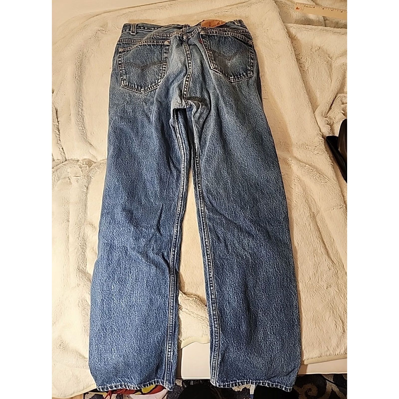 Levi's VINTAGE Levi's Levi Strauss & Co 501 Jeans Mens Blue 36 Straight Denim Size US 36 / EU 52 - 7 Thumbnail