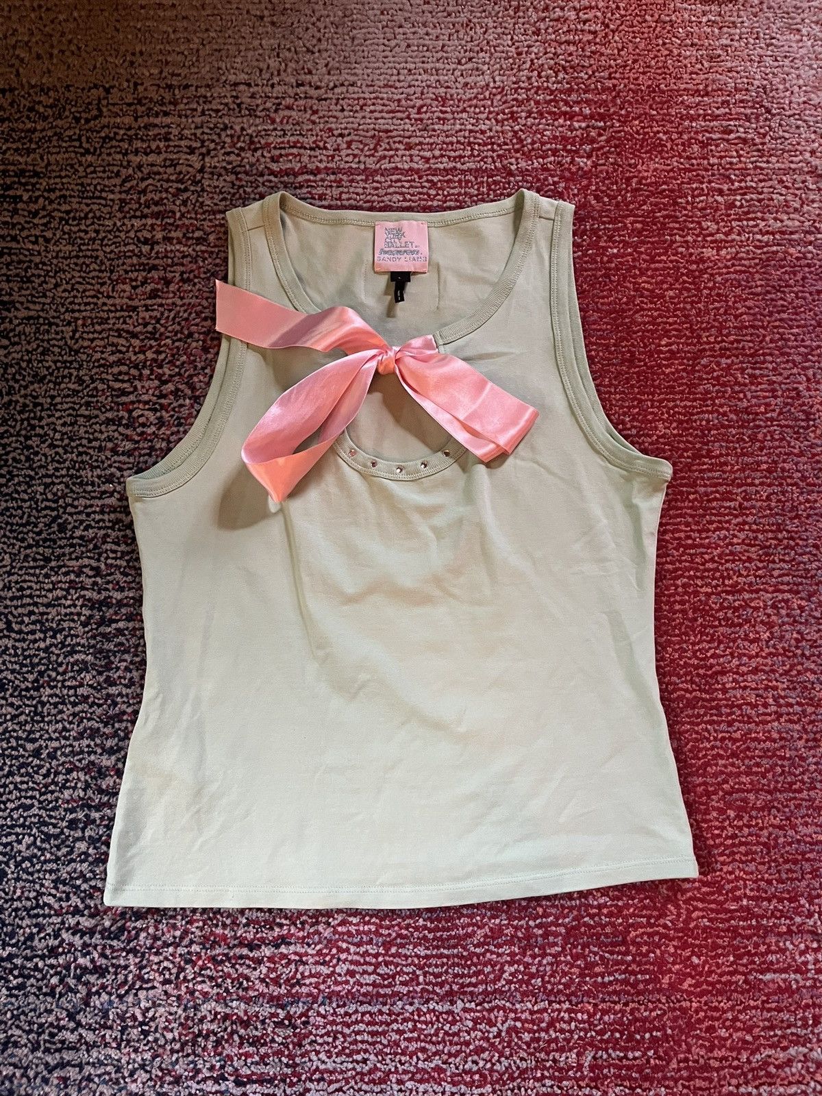 Sandy Liang Sandy Liang X New York Ballet mint tank top with bow Size L / US 10 / IT 46 - 1 Thumbnail