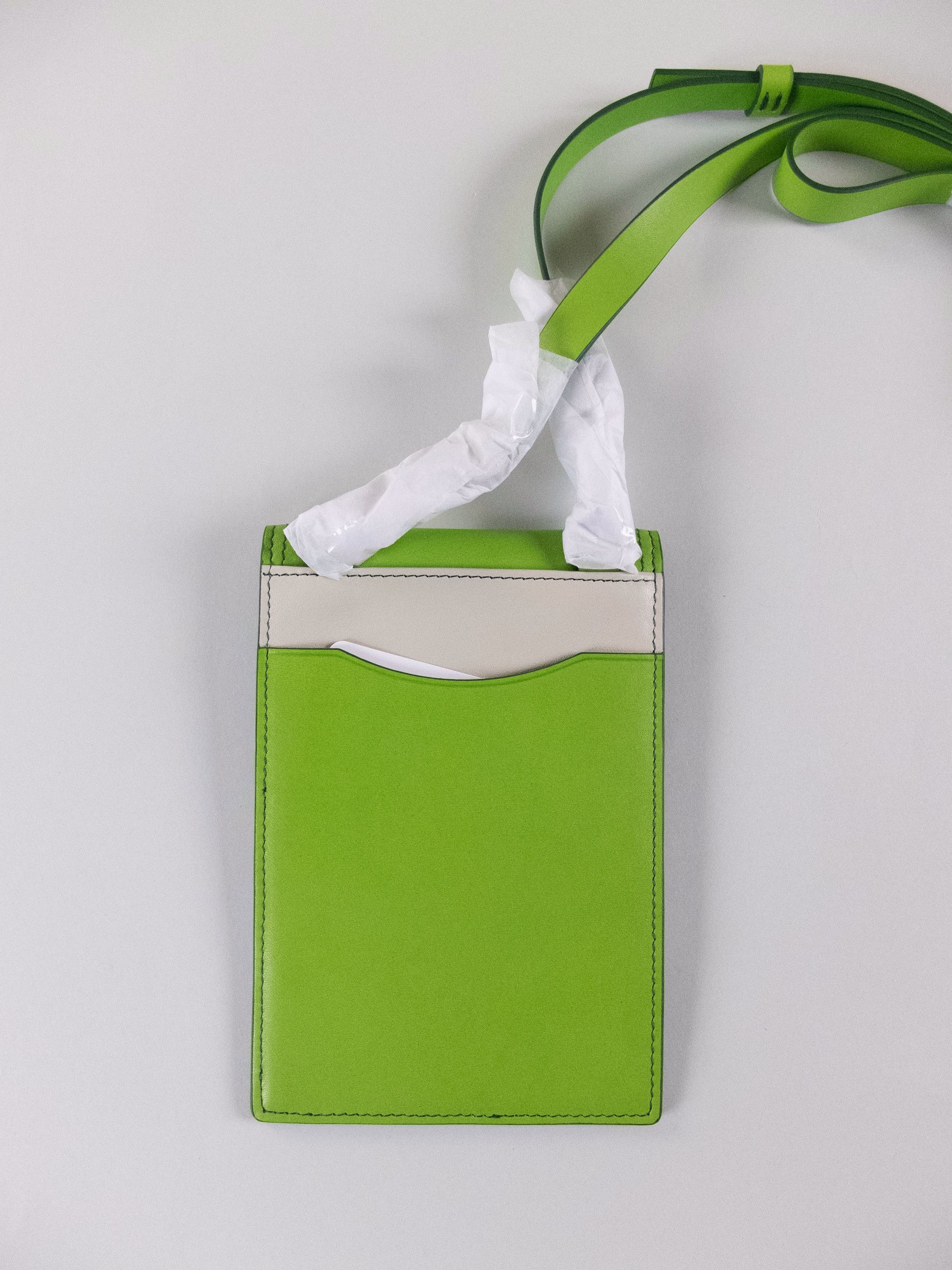 Paul Smith PS PAUL SMITH ipatch three tone green leather neck pouch bag Size ONE SIZE - 4 Thumbnail