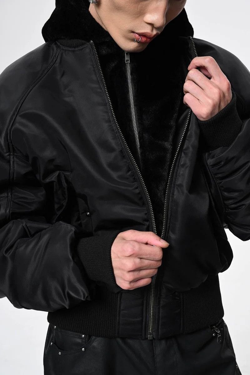 Other Dual-Layer Faux Fur Hooded Bomber by SAVAGEGROWTHWORLD Size US L / EU 52-54 / 3 - 9 Thumbnail