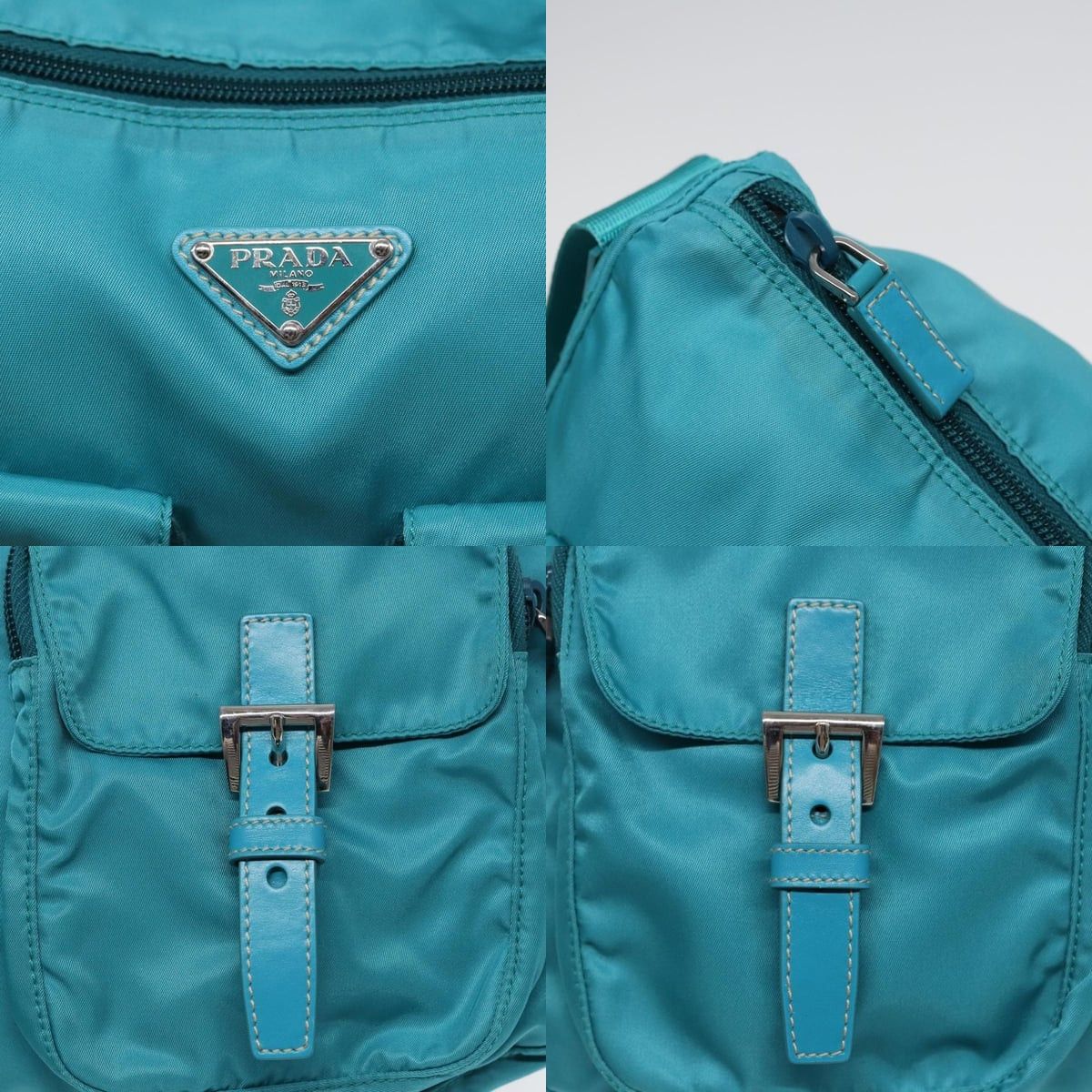 Prada PRADA Shoulder Bag Nylon Turquoise Blue Size ONE SIZE - 11 Thumbnail
