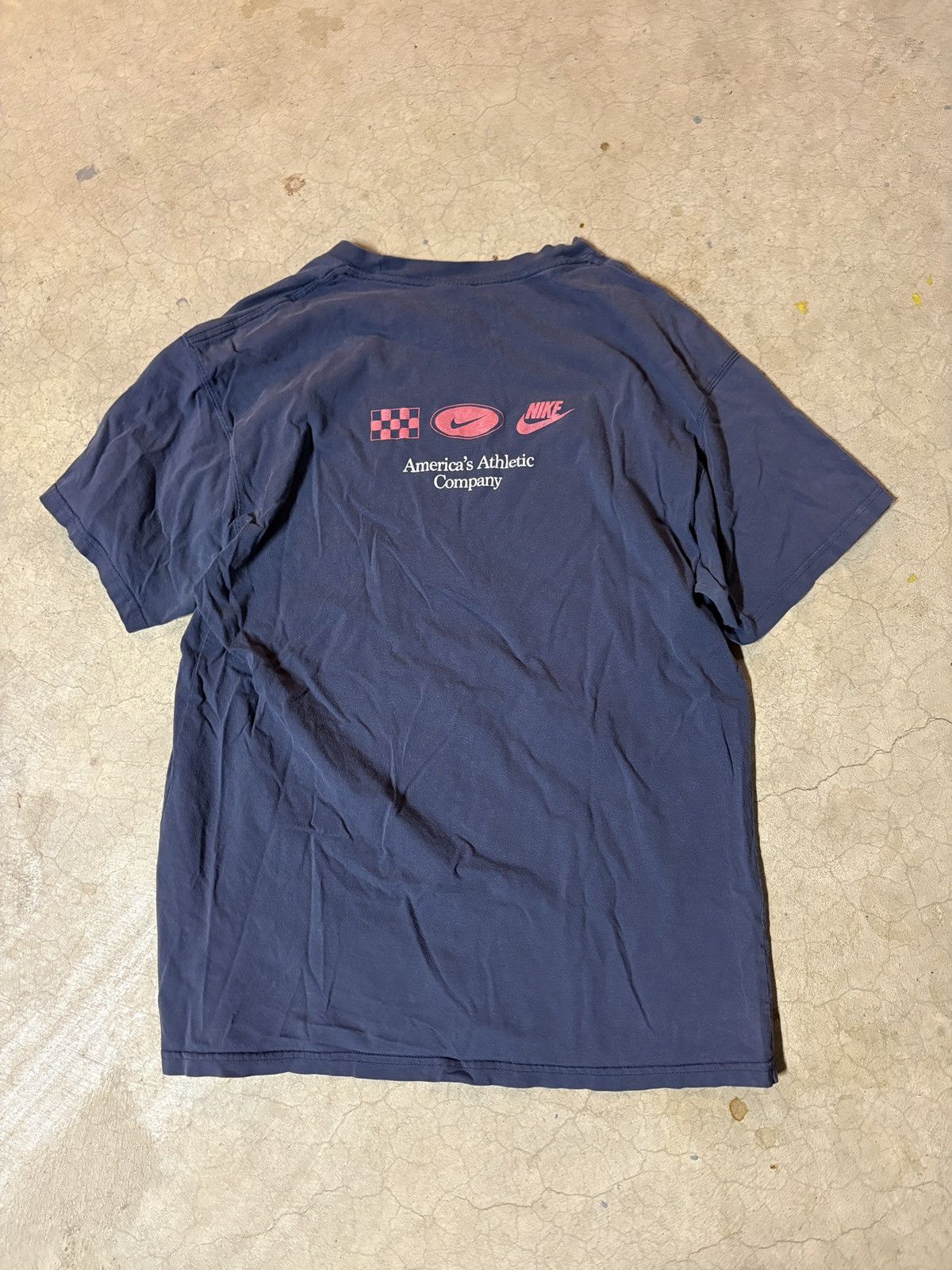 Nike Nike Y2K Sportswear Flame Racing Tee T-shirt Faded Navy Med Size US M / EU 48-50 / 2 - 3 Thumbnail