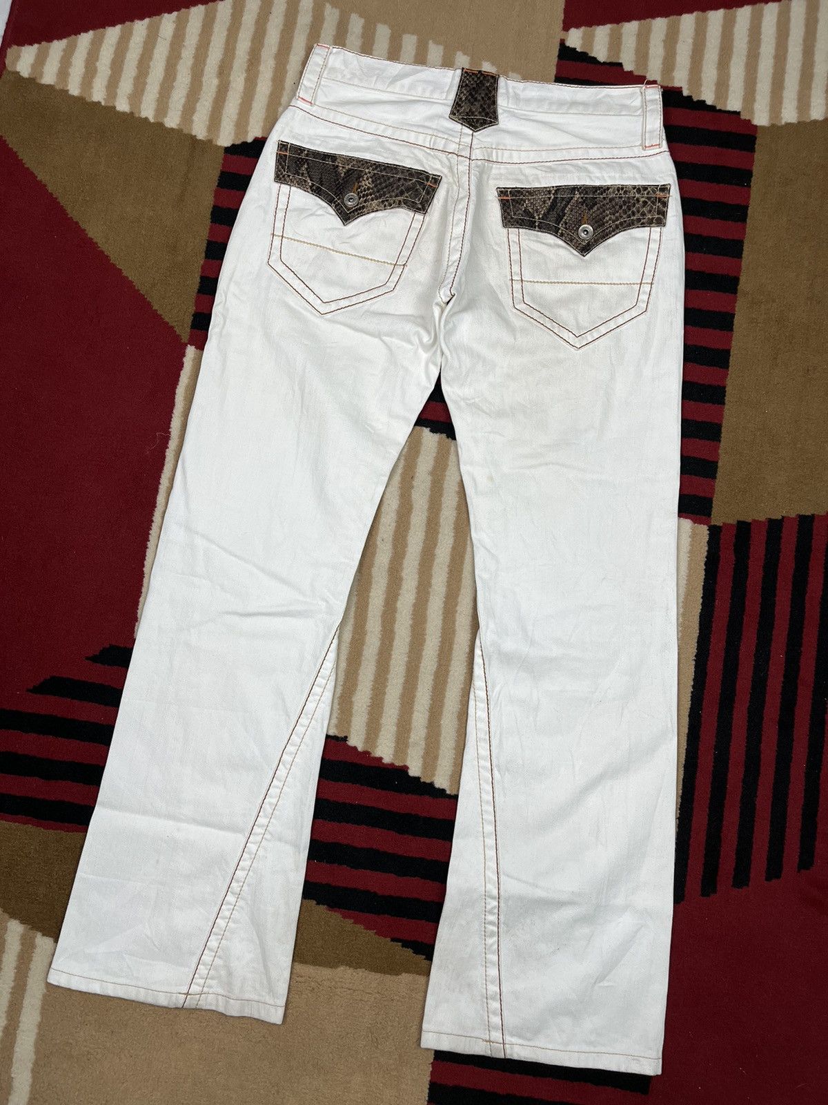 14th Addiction × KMRii × semanticdesign Semantic Design Ripped Denim Pants Size US 30 / EU 46 - 2 Thumbnail