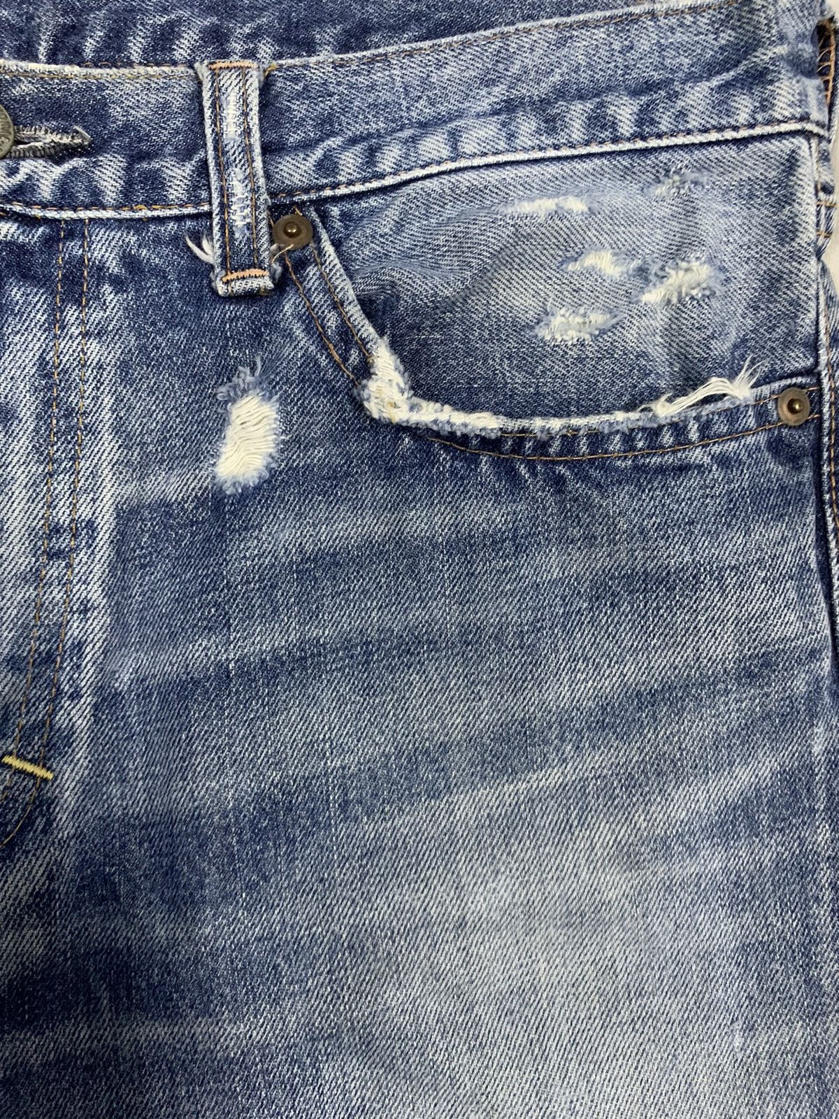 Japanese Brand Vintage Japanese RNA Inc Regular Straight Distressed Jeans Size US 34 / EU 50 - 6 Thumbnail