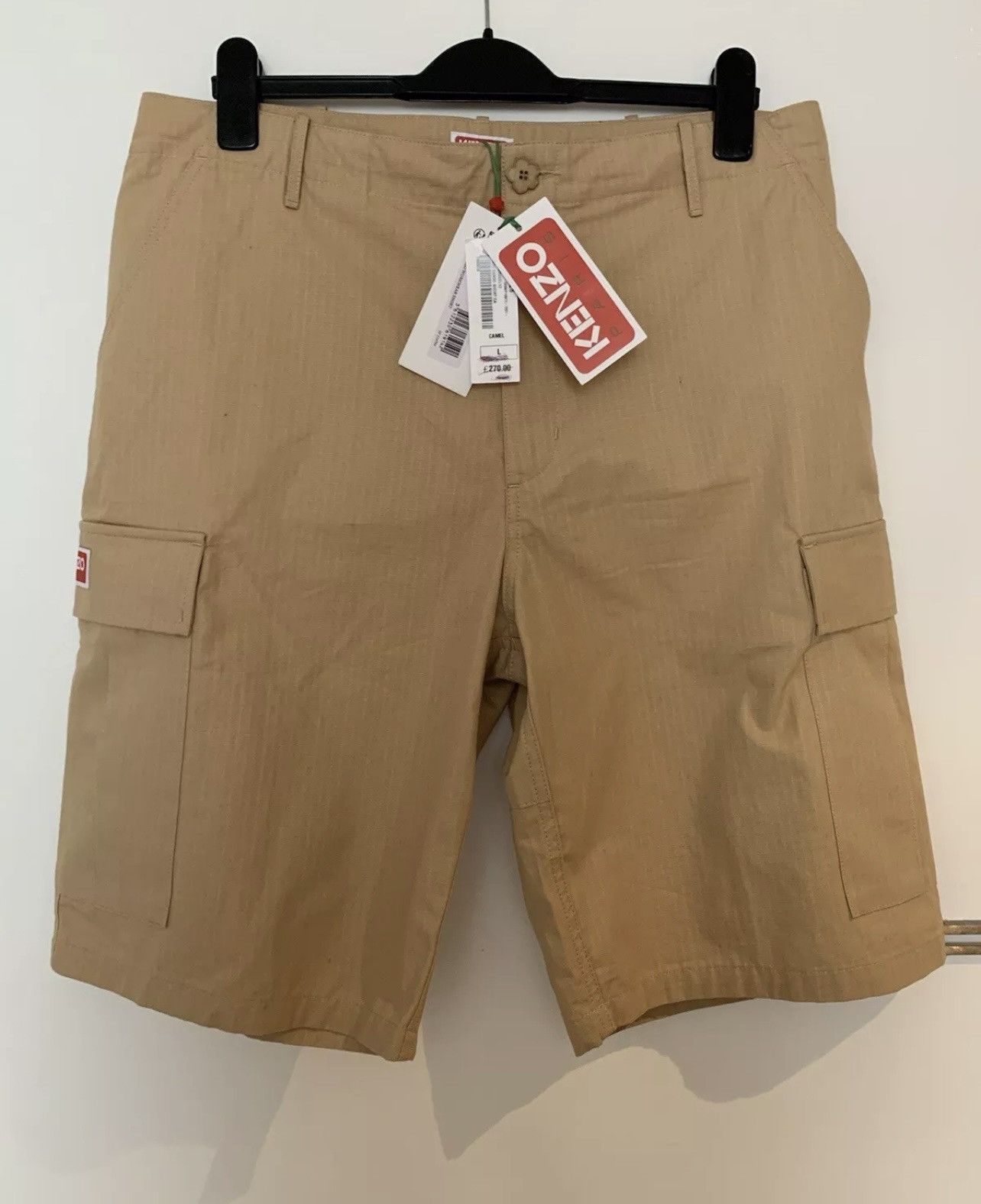 Kenzo Kenzo Kenzo Cargo Workwear Shorts Large Beige Size US 38 / EU 54 - 6 Thumbnail