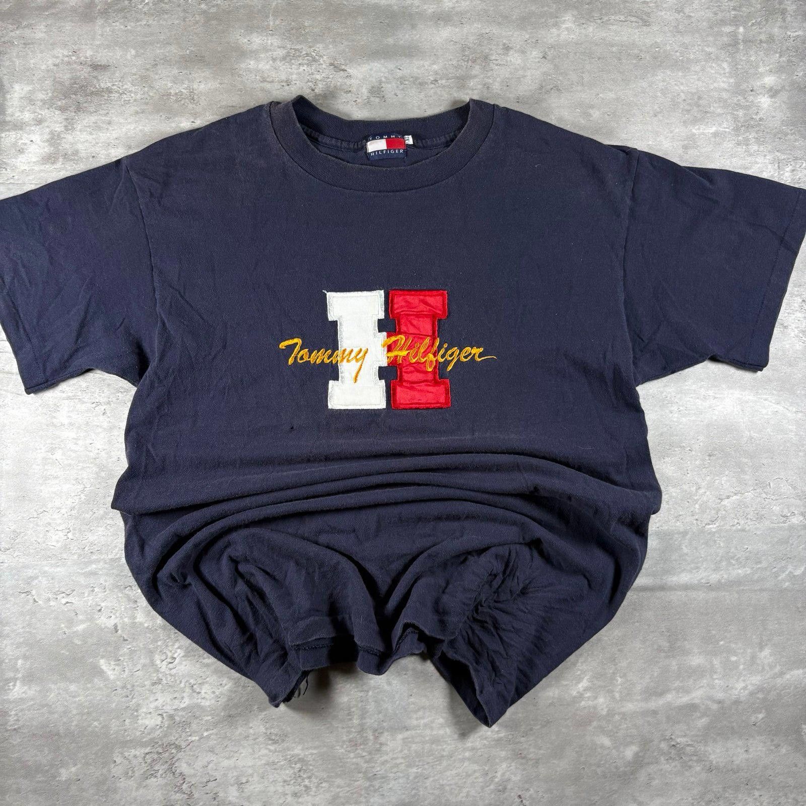 Tommy Hilfiger Vintage Tommy Hilfiger Single stitch tee Size US XL / EU 56 / 4 - 1 Thumbnail