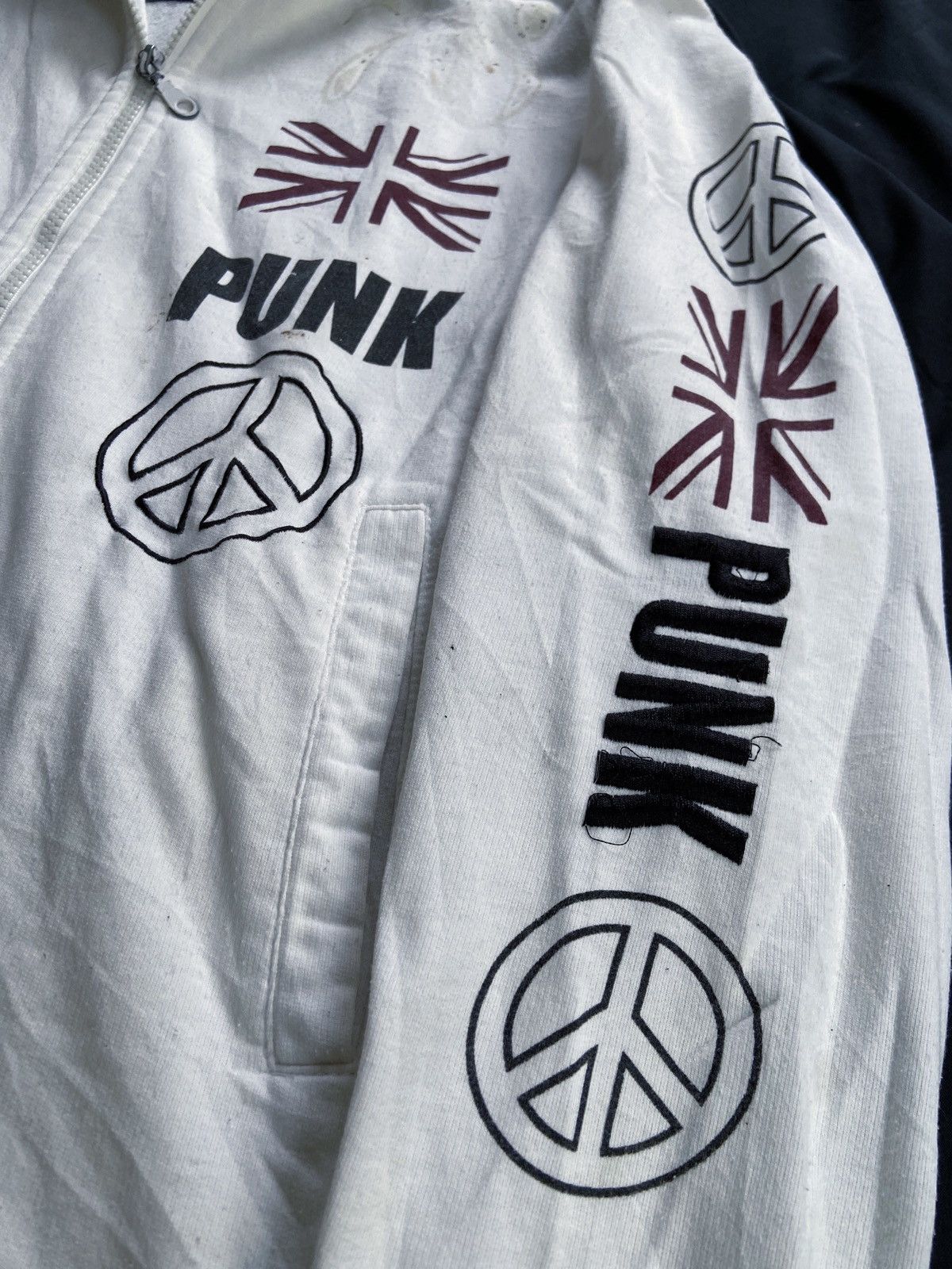 Japanese Brand COMMONTAGE PUNK 76 TRASHED ZIP HOODIE Size US M / EU 48-50 / 2 - 7 Thumbnail