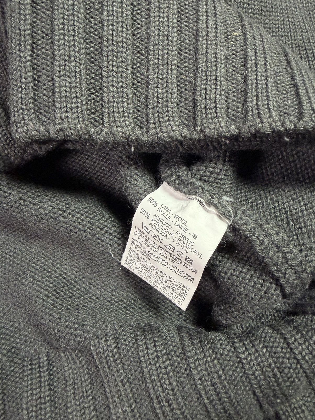 Diesel 00s Diesel Big Logo Wool Thick Boxy Knit Sweater M Size M / US 6-8 / IT 42-44 - 8 Thumbnail