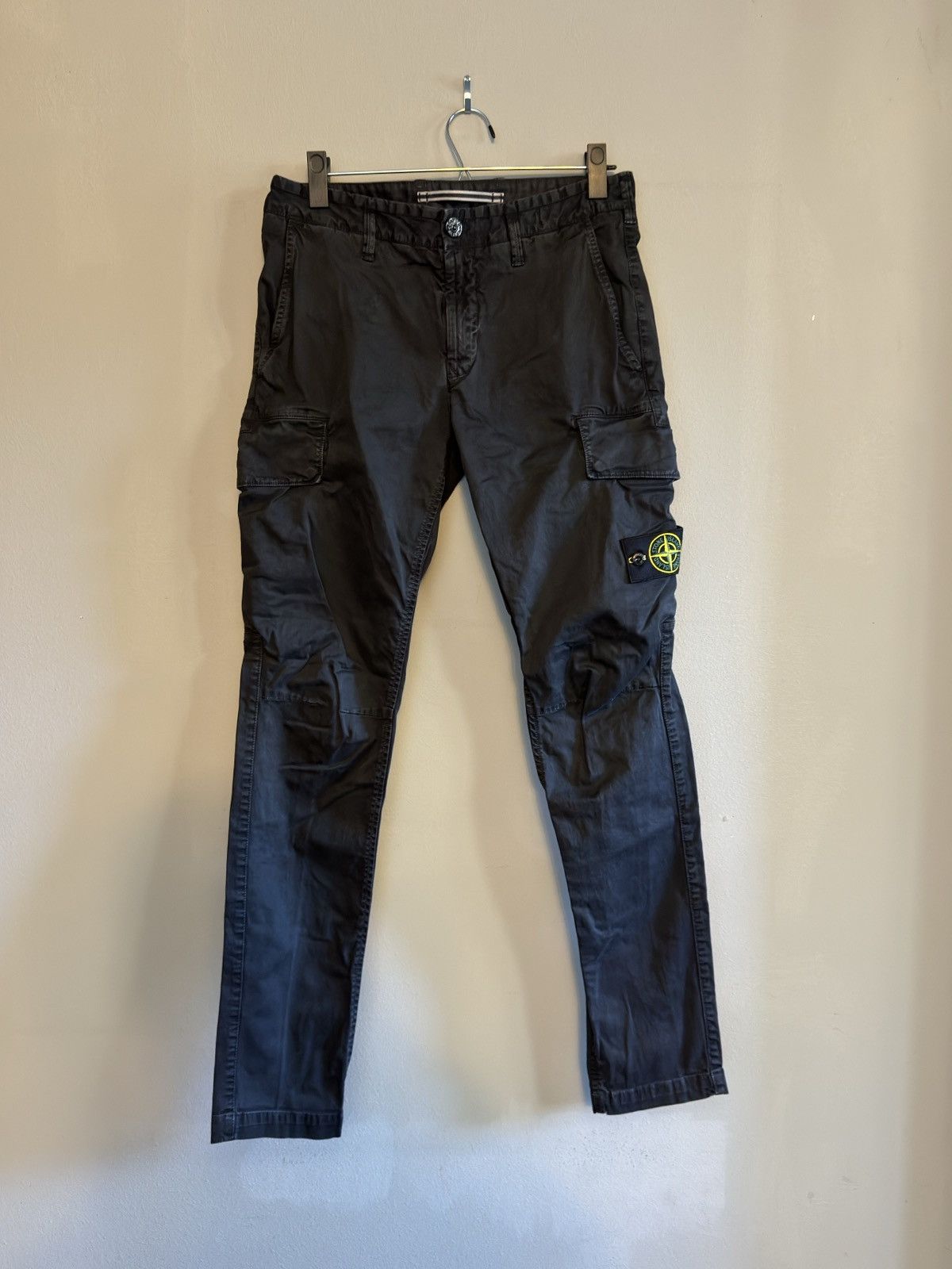 image of Stone Island Cargo Pants Black, Men's (Size 30)