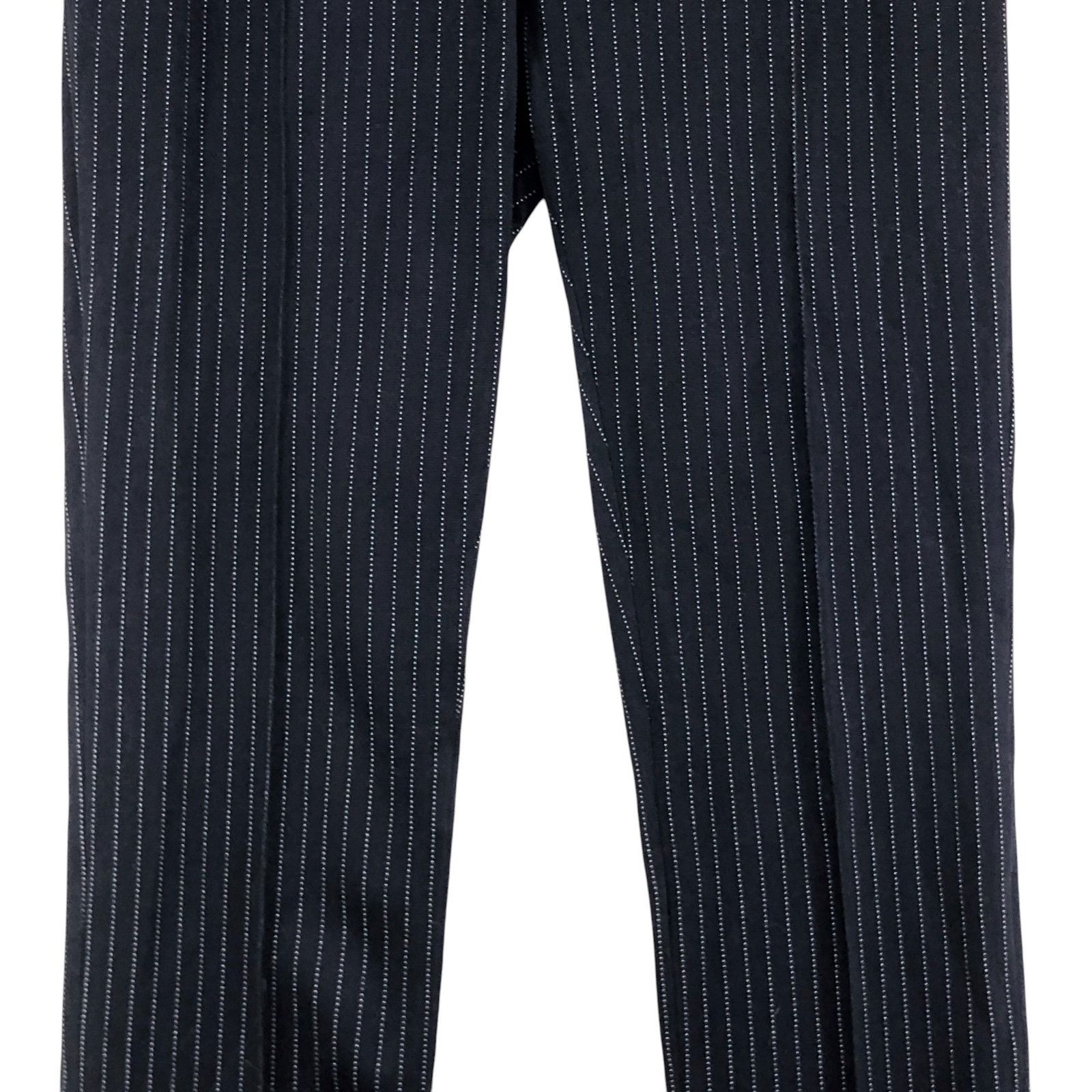 Max Mara Max Mara Size 42 US 12 Pants Pinstripe Stretch Viscose Zip Size 34" / US 12 / IT 48 - 3 Thumbnail