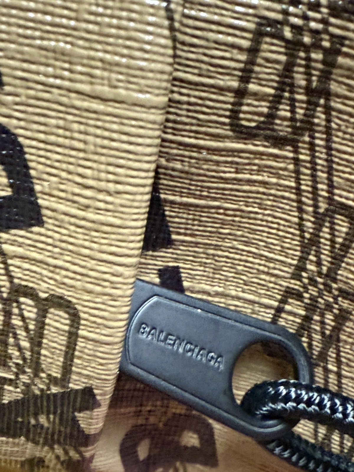 Balenciaga Signature Logo Print Canvas Backpack Size ONE SIZE - 3 Thumbnail