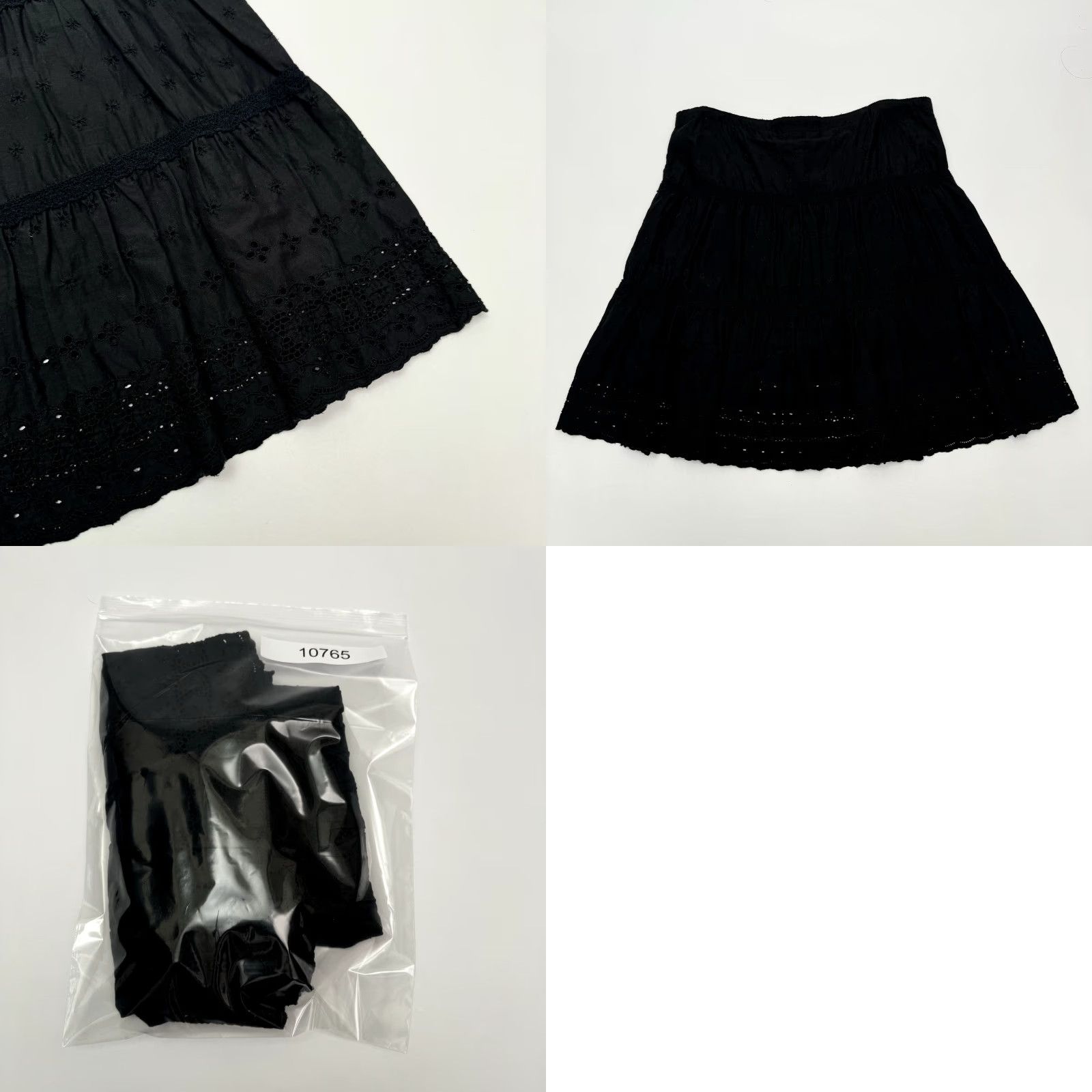 Juicy Couture Juicy Couture Skirt Womens Short Lace Cotton Drawstring Black Med/Large Retro Y2K Mini Start supporting searchability Size 32" / US 10 / IT 46 - 8 Thumbnail