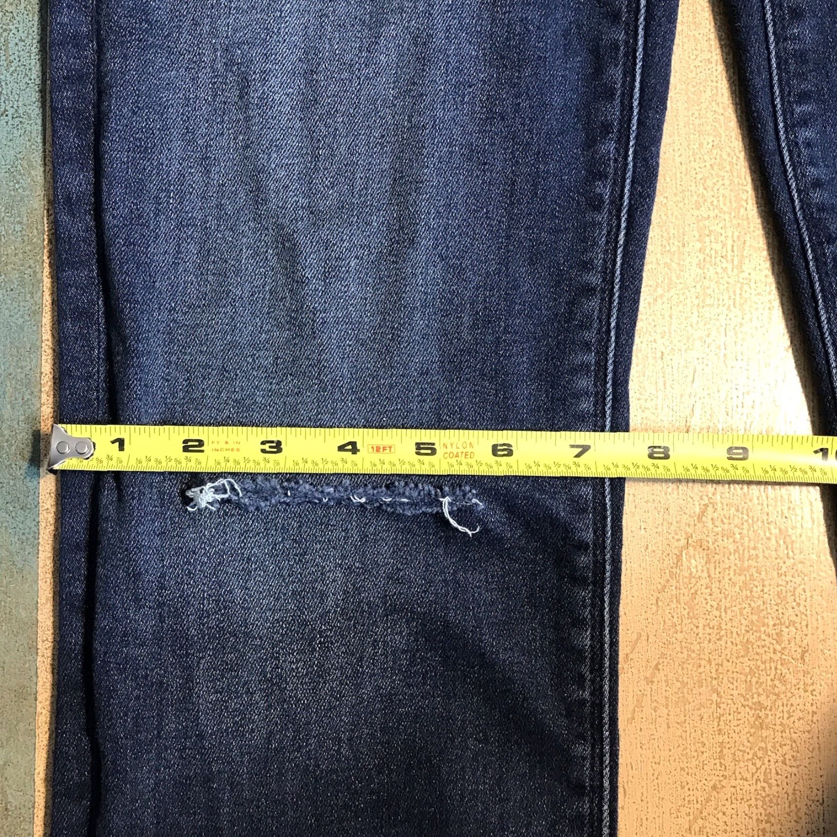 Hudson Hudson Nico Blue Denim Skinny Jeans Stretch Womens 27 X 30 Inseam Distressed Size 27" / US 4 / IT 40 - 7 Thumbnail