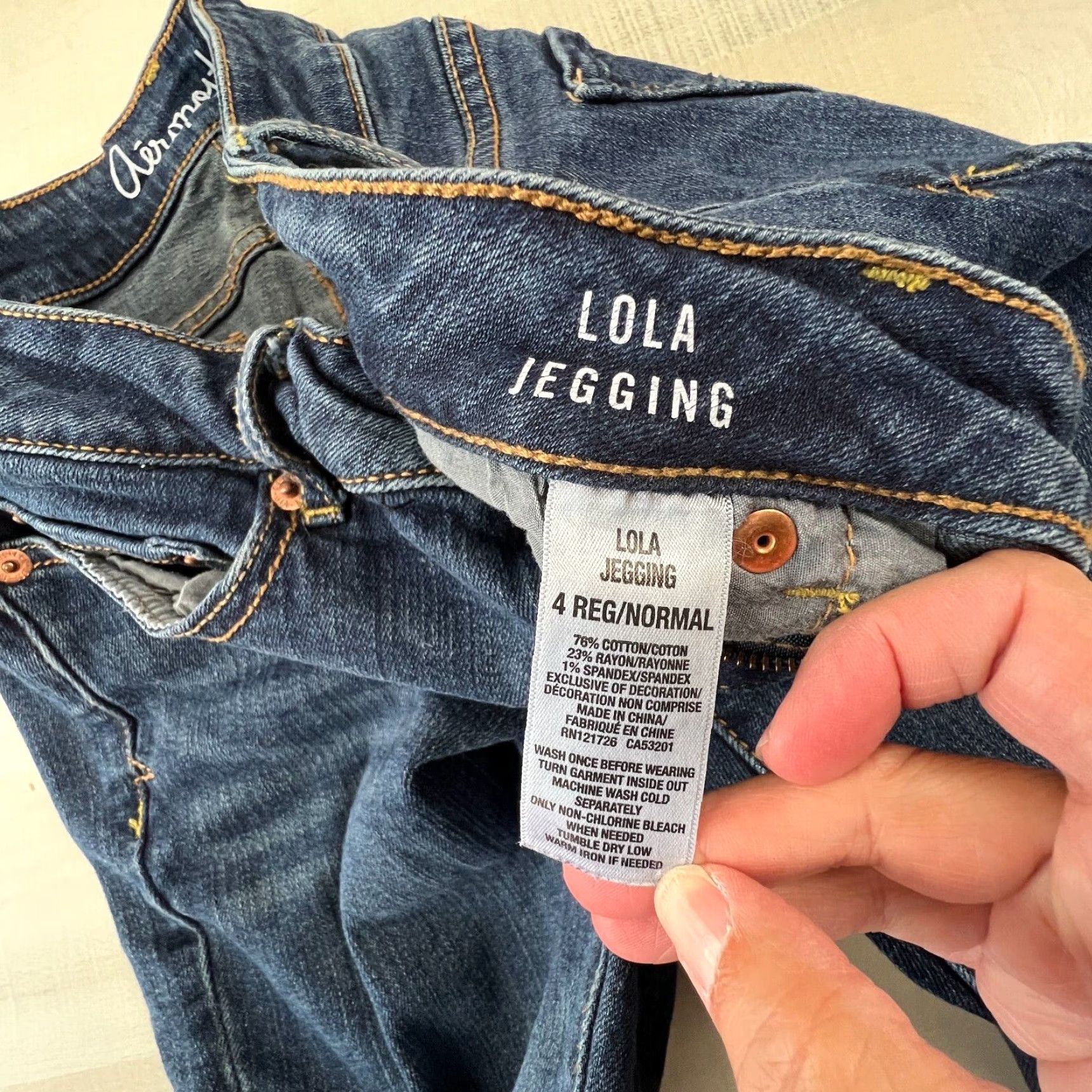Aeropostale Aeropostale Women Low Rise Distressed Skinny Jeans Lola Jegging Medium Wash Blue Size 4 Size 27" / US 4 / IT 40 - 4 Thumbnail