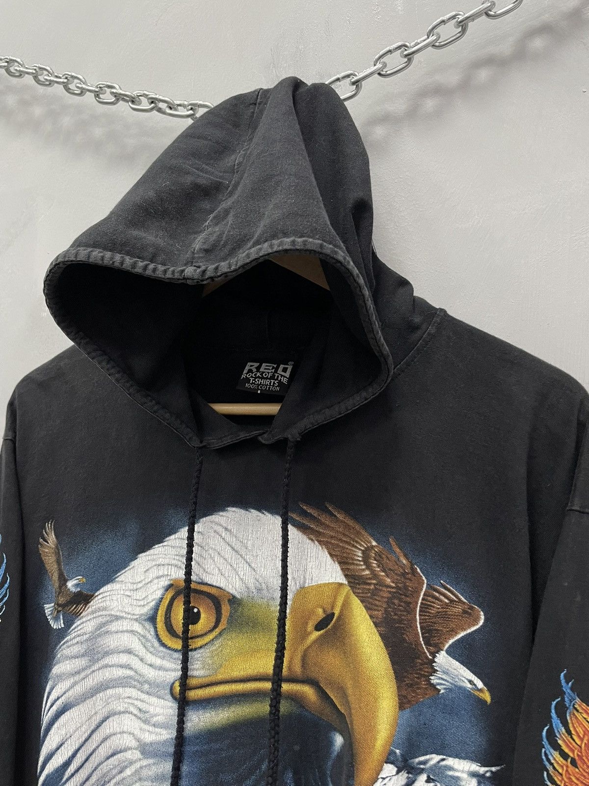 Harley Davidson Harley Davidson flames 3D Black Hoodie Ride to live Style Size US M / EU 48-50 / 2 - 5 Thumbnail