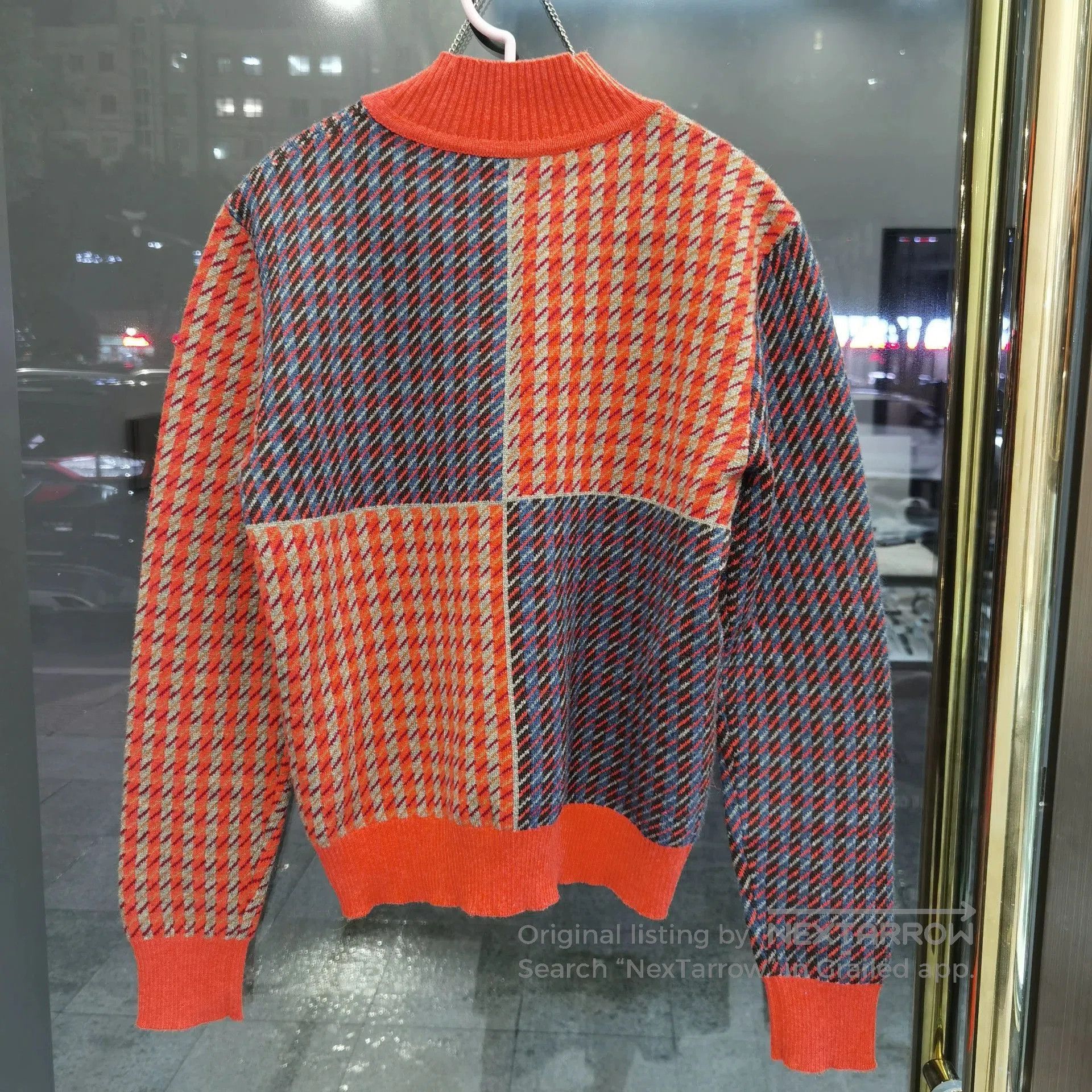 Hermes Hermes Houndstooth Cashmere Sweater. Size US S / EU 44-46 / 1 - 2 Thumbnail