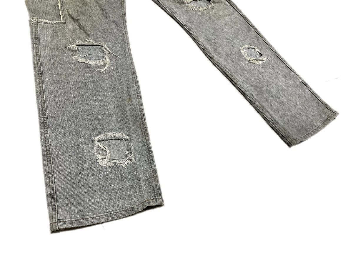 Hysteric Glamour × If Six Was Nine × Japanese Brand 🔥Sick Y2K Trnca Patchwork Baggy Denim Distressed Size US 36 / EU 52 - 5 Thumbnail
