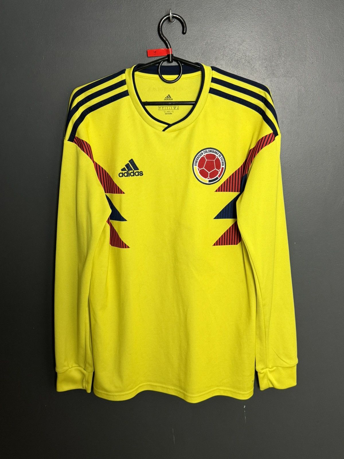 Adidas Colombia 18/19 Home Football Soccer Long Sleeve Jersey Size US S / EU 44-46 / 1 - 1 Thumbnail