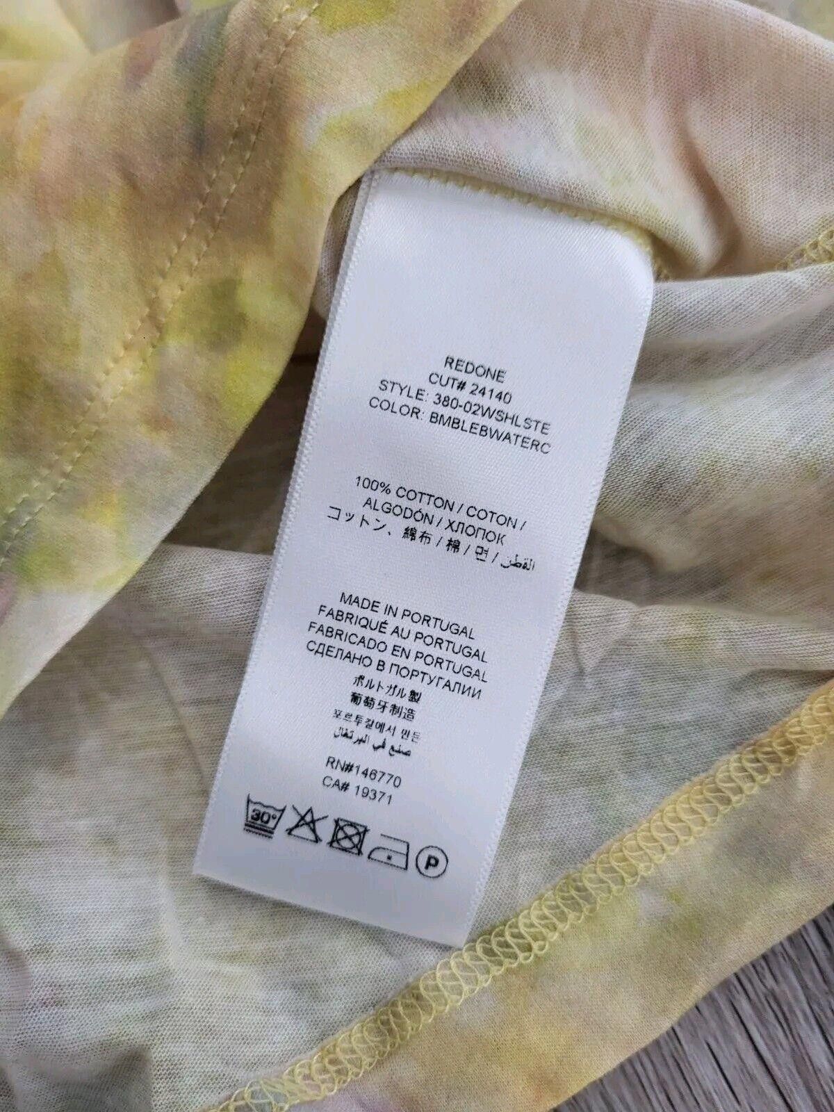 RE/DONE Re/done Shirt Large Long Sleeve Yellow Crew Neck Semi Sheer Size L / US 10 / IT 46 - 5 Thumbnail