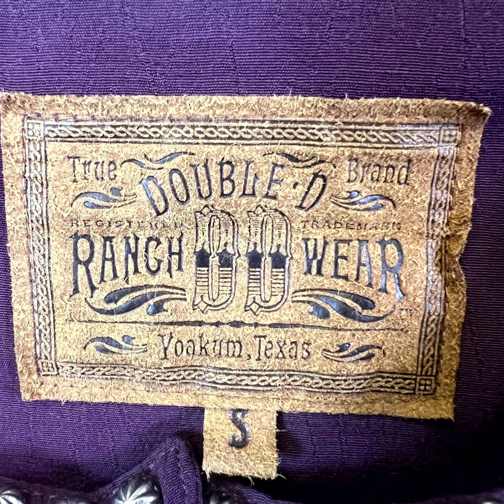 Doublet Double D Ranch Jacket Women S Purple Rayon Cropped Studded Scalloped Hem Western Jacket Size S / US 4 / IT 40 - 2 Thumbnail