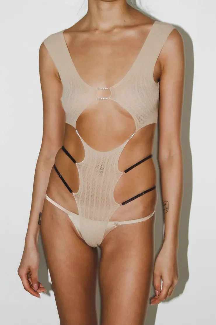 RUIbuilt $525 RUI Size 1 Sheer String Bodysuit Size S / US 4 / IT 40 - 1 Thumbnail