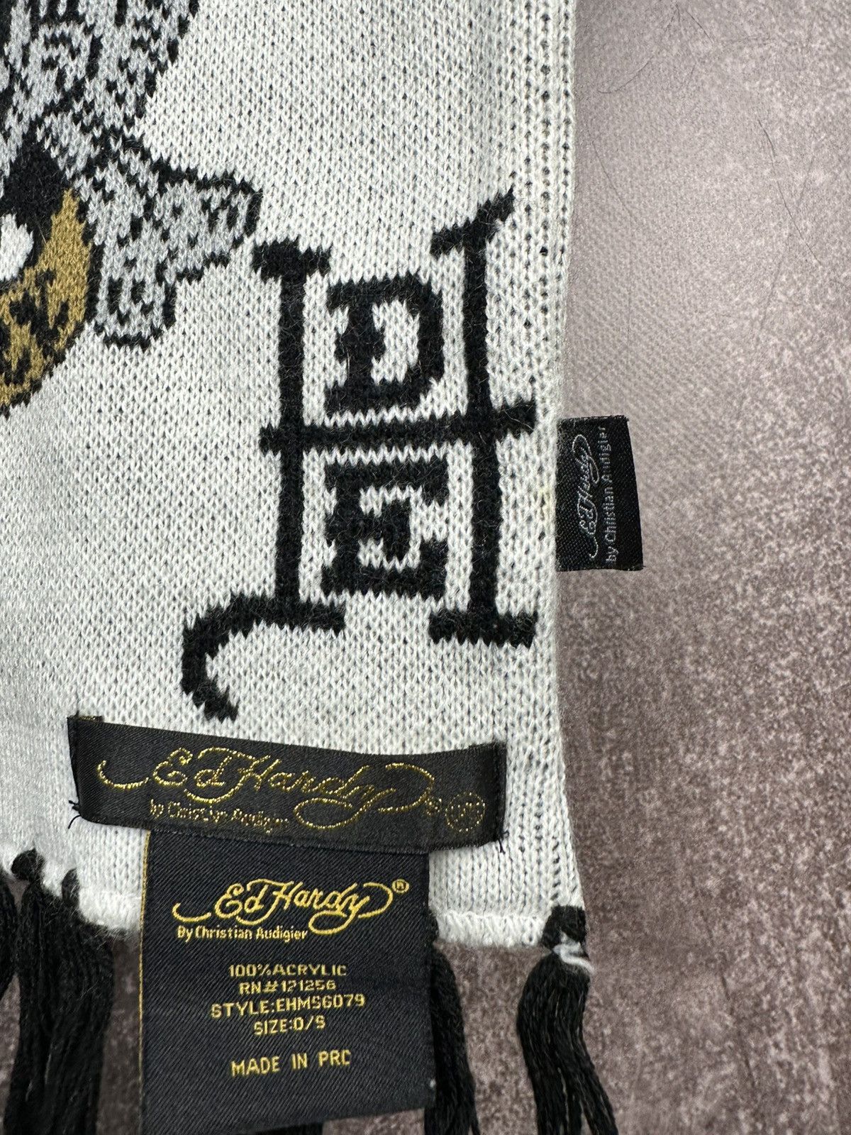 Ed Hardy VINTAGE ED HARDY SCARF TIGER Size ONE SIZE - 5 Thumbnail