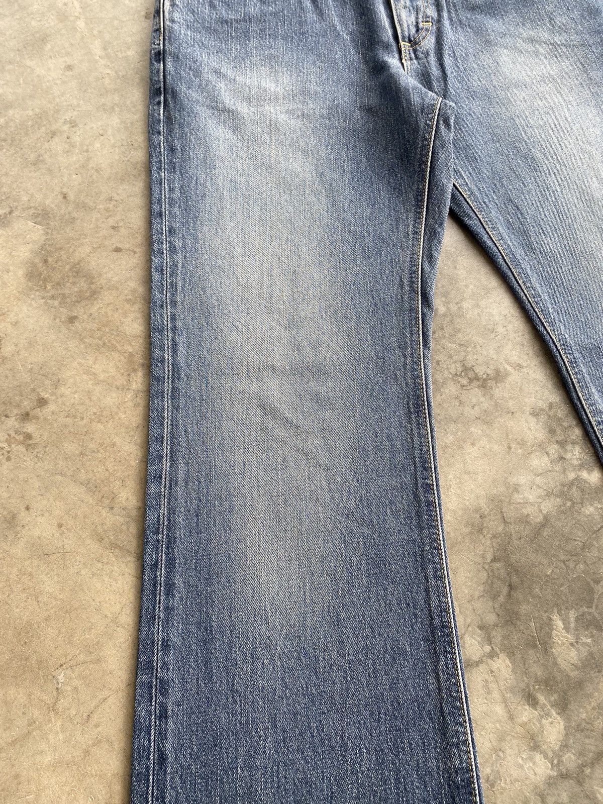 Lee Flare Jeans Japanese Lee Rider Distressed Blue 231 Size US 32 / EU 48 - 4 Thumbnail