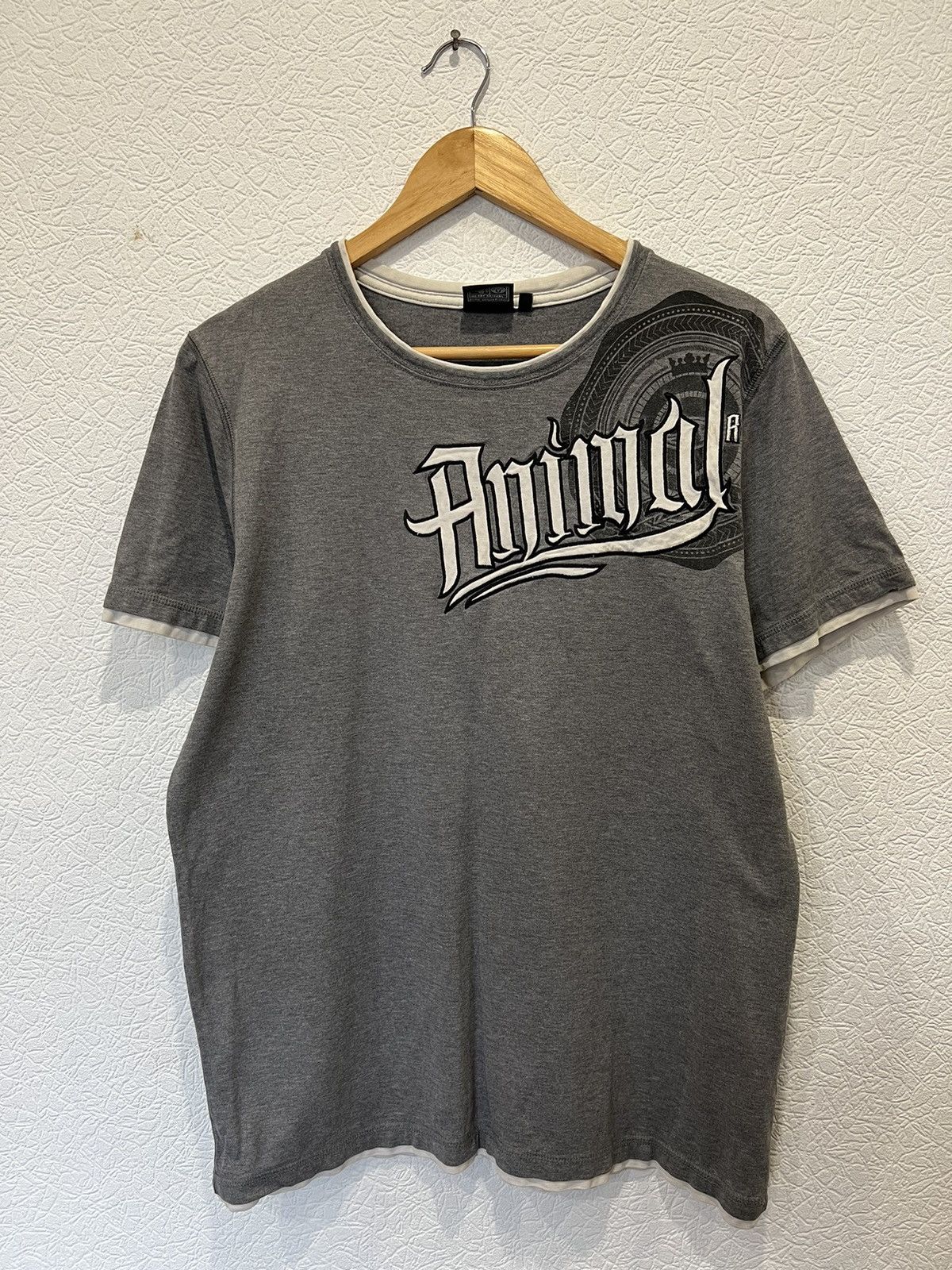 Japanese Brand Animal Grey T Shirt Tee Japanese Avant Garde Size US M / EU 48-50 / 2 - 1 Thumbnail