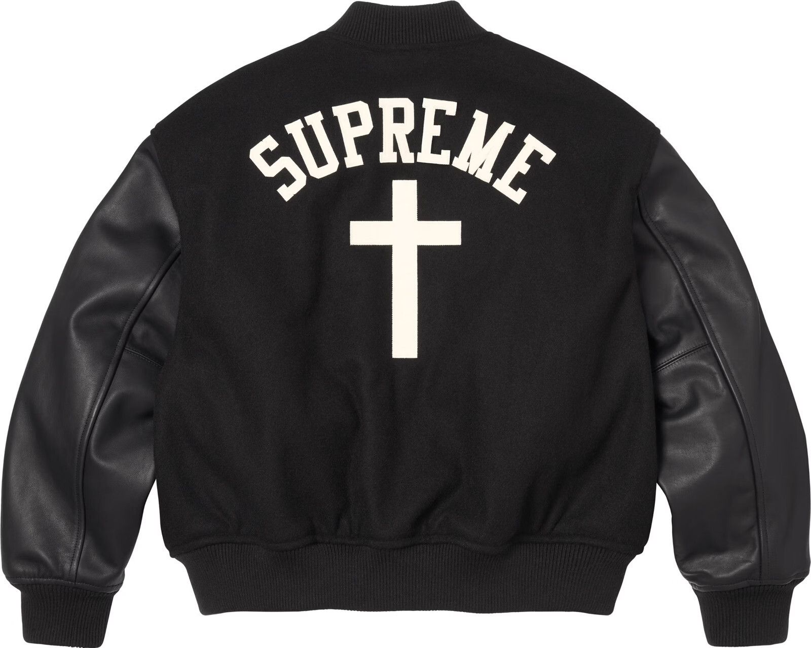 Supreme SUPREME VELVET TRUCKER JACKET BLACK SACRED HEARTS XL FW17