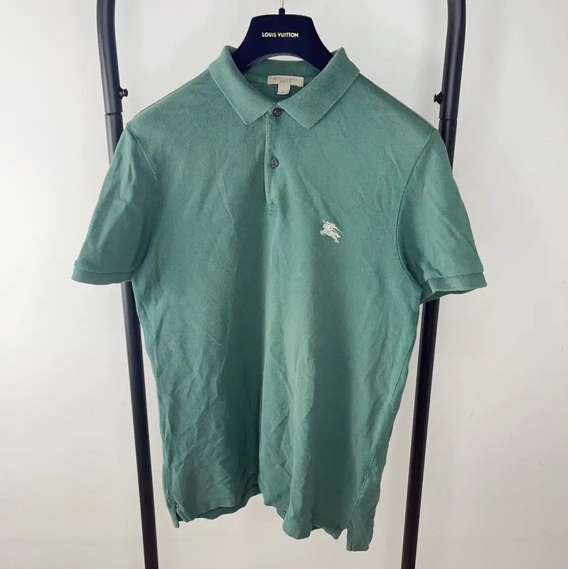 Burberry Burberry Green Cotton Men's Polo Shirt Size US M / EU 48-50 / 2 - 1 Thumbnail