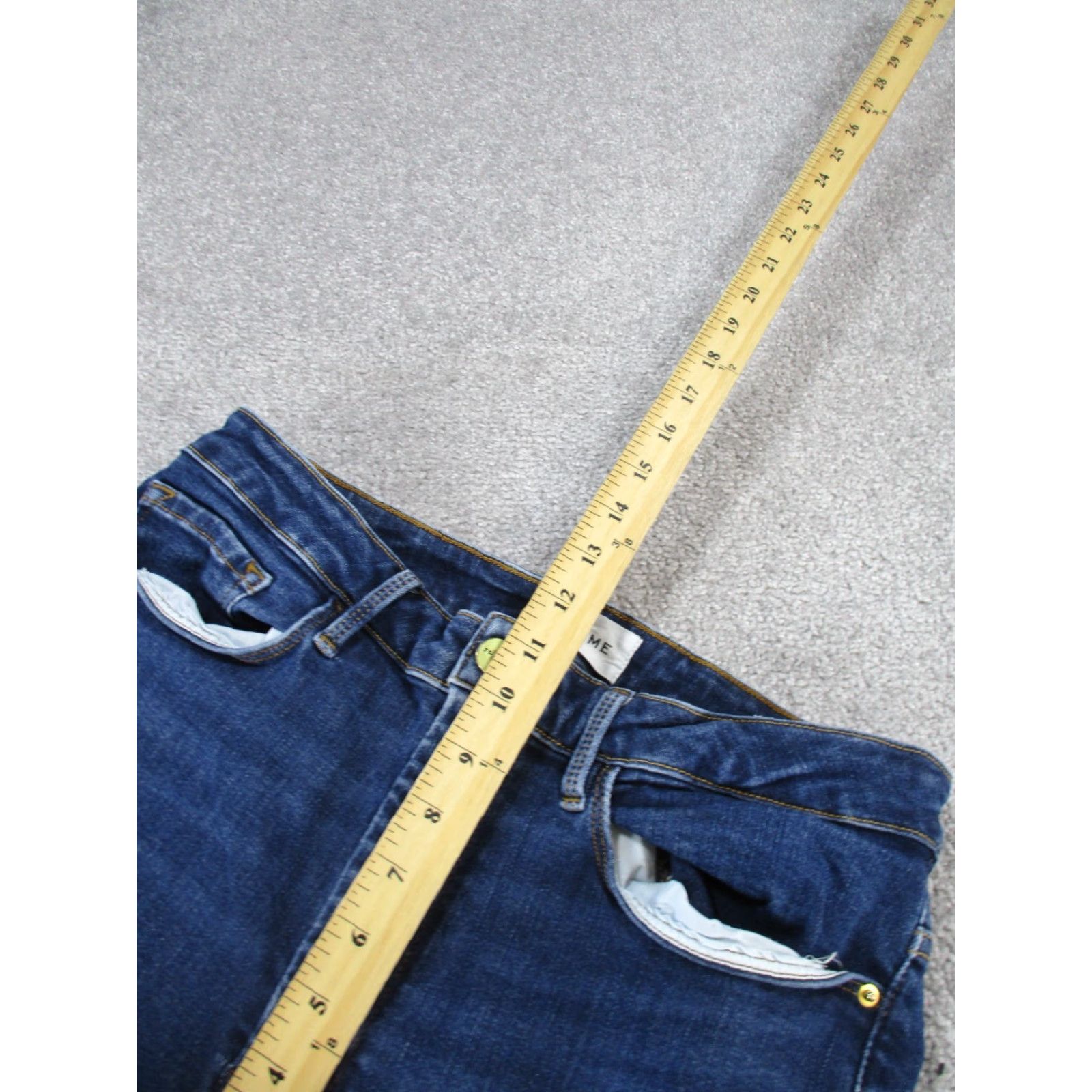 Frame FRAME Jeans Womens Skinny Dark Wash Denim High Rise Size 2 Blue Size 26" / US 2 / IT 38 - 6 Thumbnail