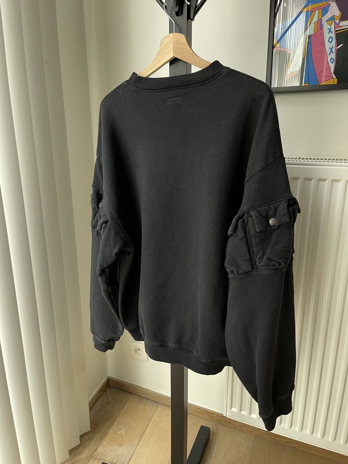 Kapital Kapital 2023 8-Pockets Black Washed Utility Sweater Size US L / EU 52-54 / 3 - 11 Thumbnail
