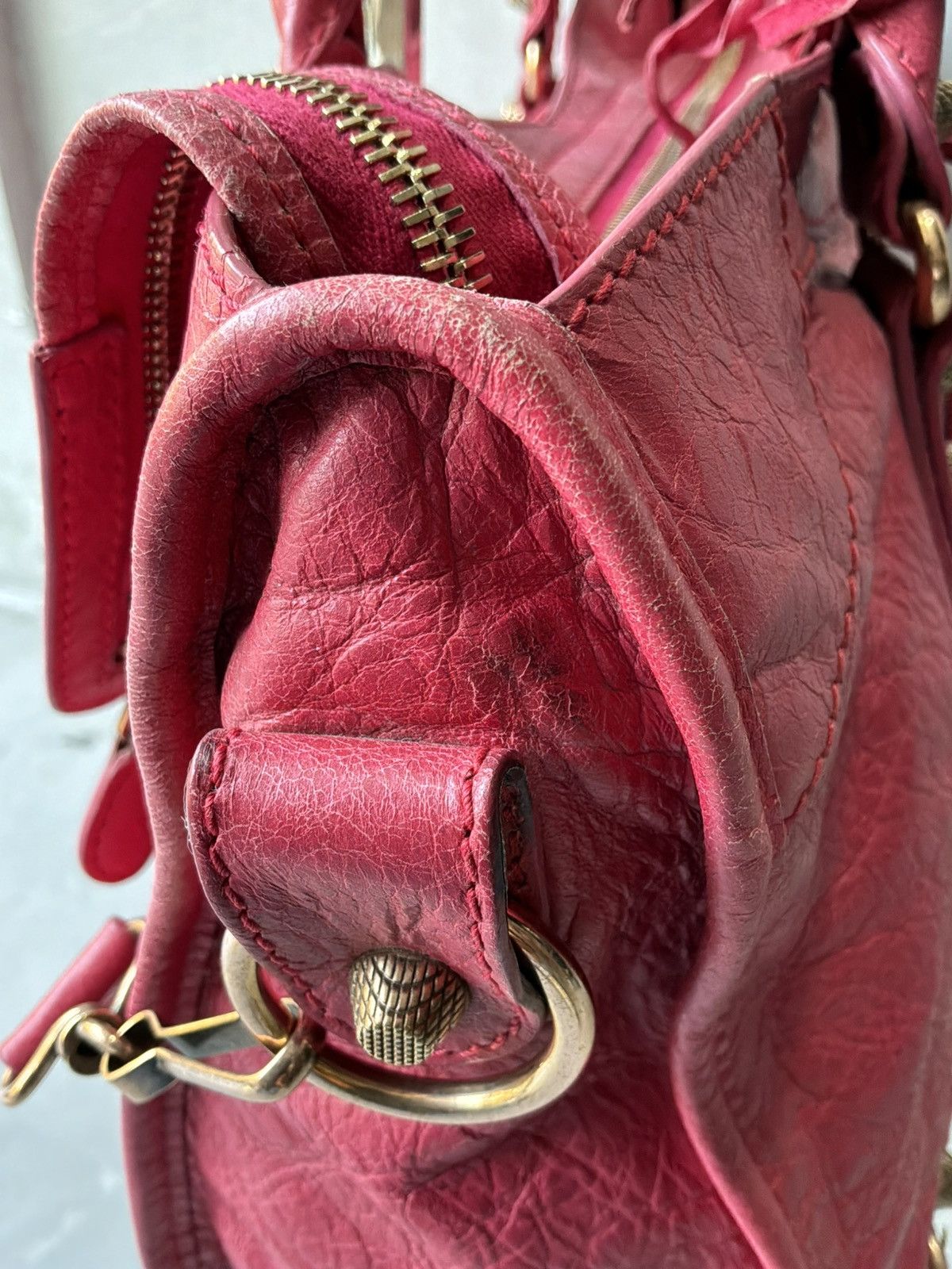 Balenciaga Balenciaga - Classic City Pink Lambskin Bag Size ONE SIZE - 13 Thumbnail