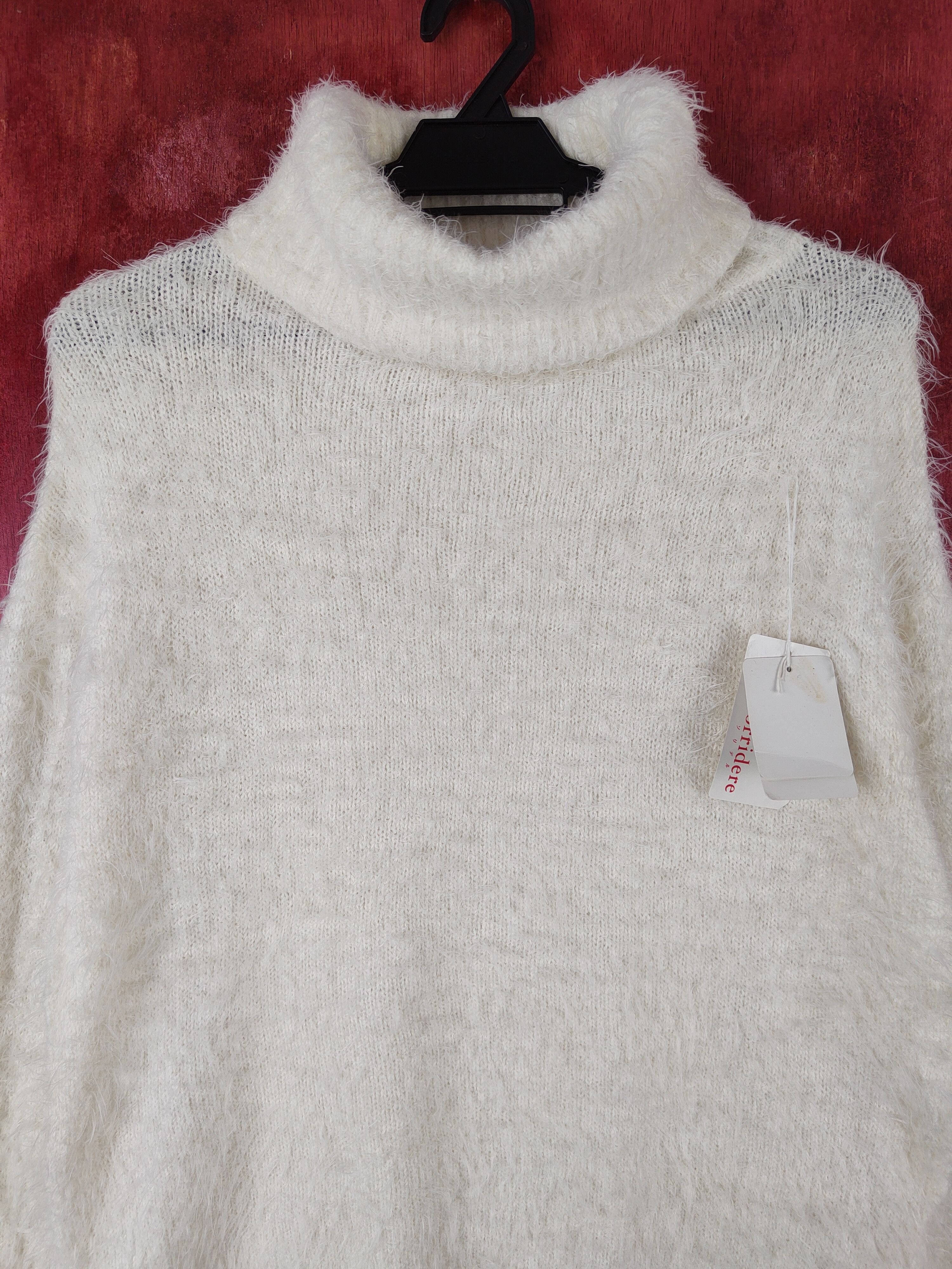 Japanese Brand × Vintage Vintage 💥 Sorridere Ivory Fur Mohair Knitwear Size M / US 6-8 / IT 42-44 - 2 Thumbnail