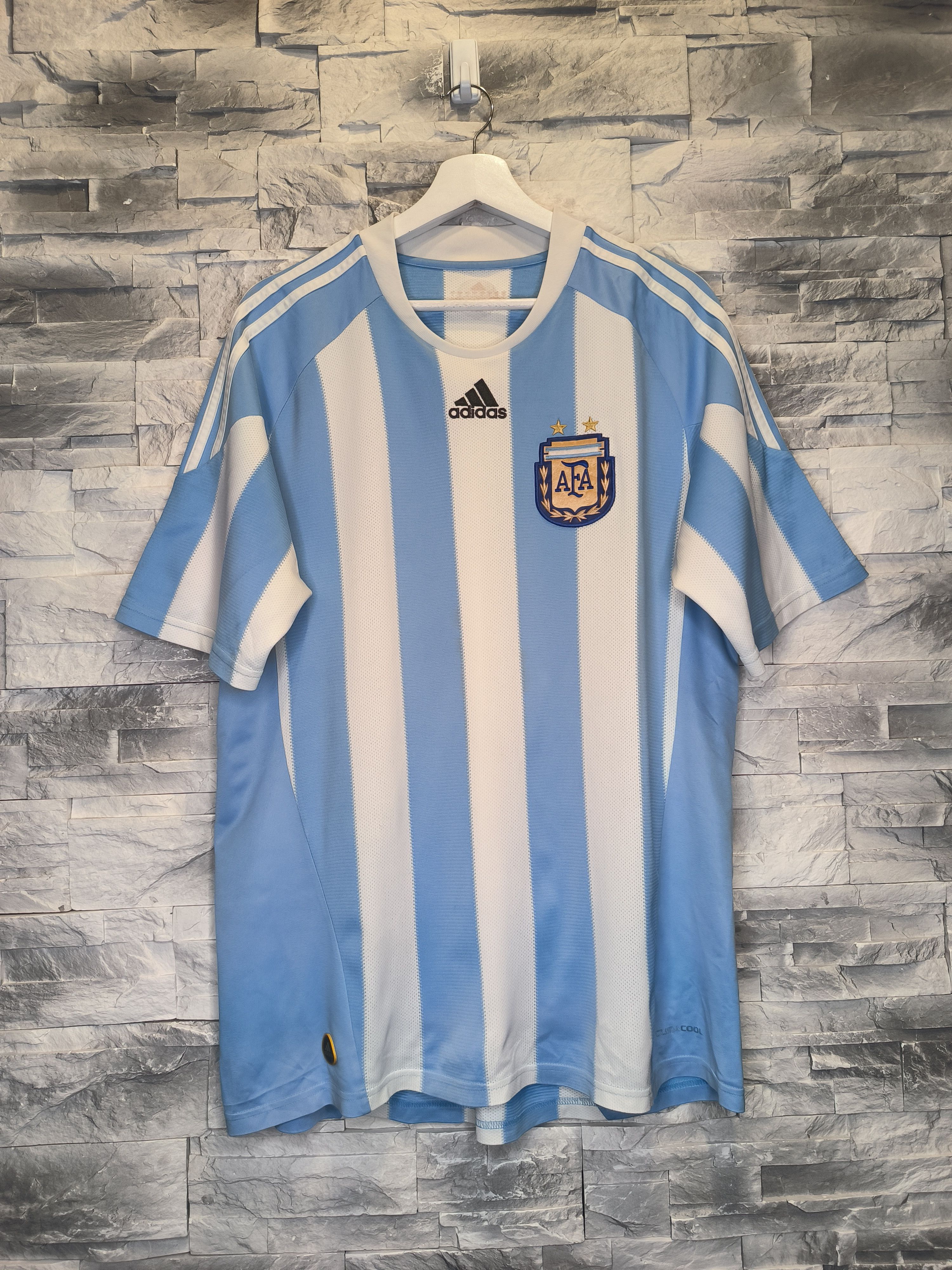 Adidas Adidas Argentina 2010 Jersey Shirt National Team Vintage Size US L / EU 52-54 / 3 - 1 Thumbnail