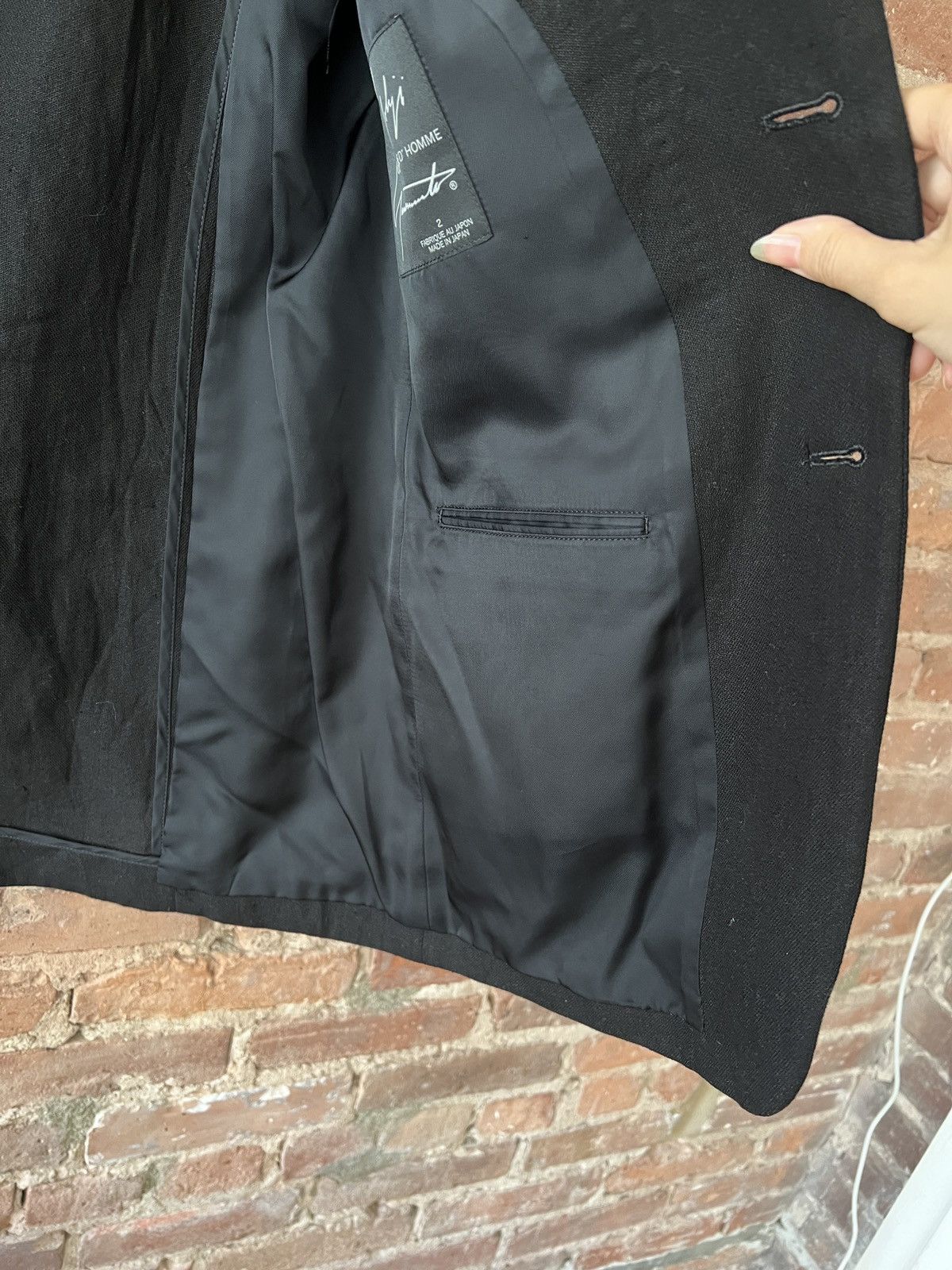Yohji Yamamoto Yohji Yamamoto black linen relaxed fit blazer jacket Size US M / EU 48-50 / 2 - 4 Thumbnail