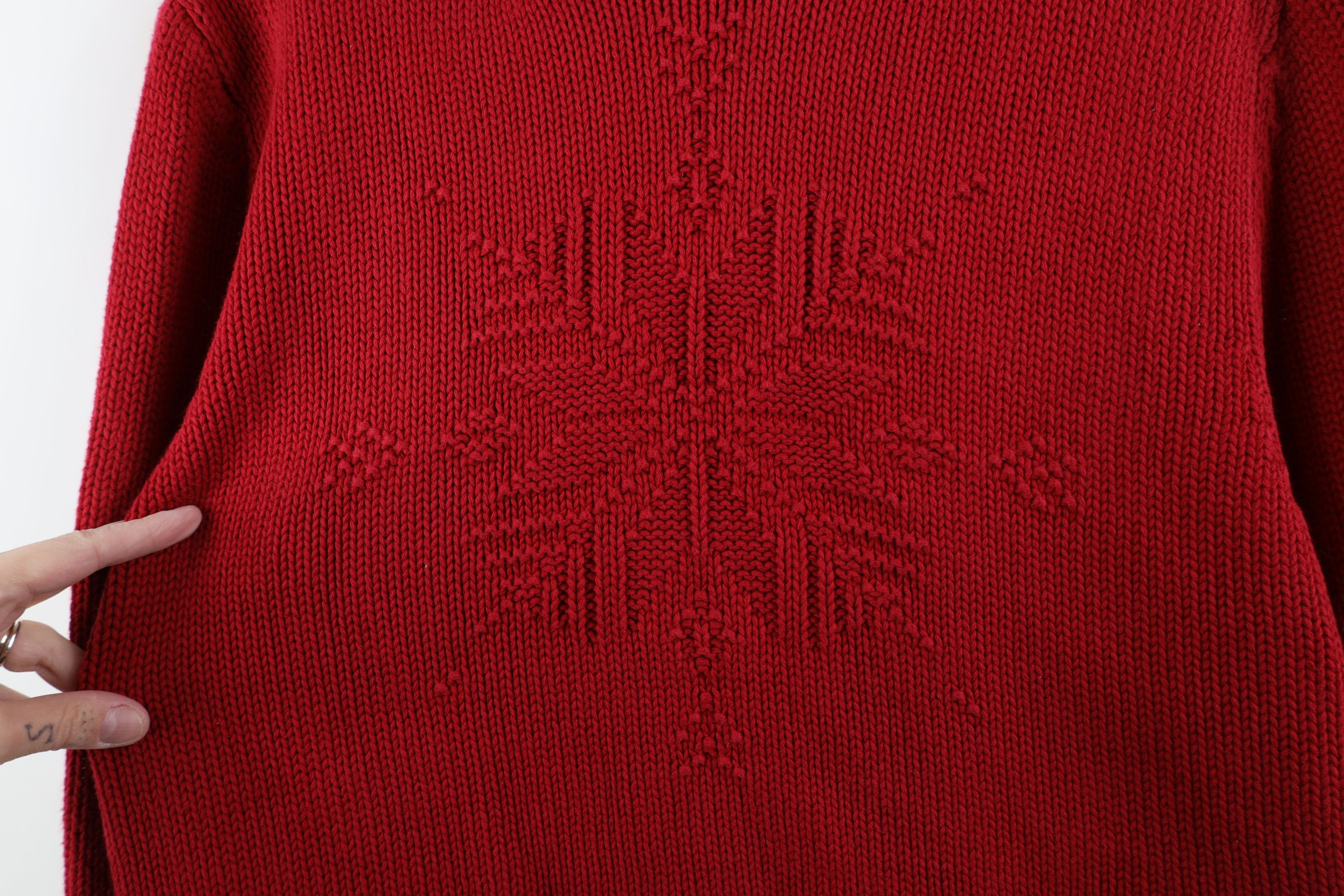 Ralph Lauren Vintage 90s Ralph Lauren Snowflake Knit Turtleneck Sweater Size L / US 10 / IT 46 - 4 Thumbnail