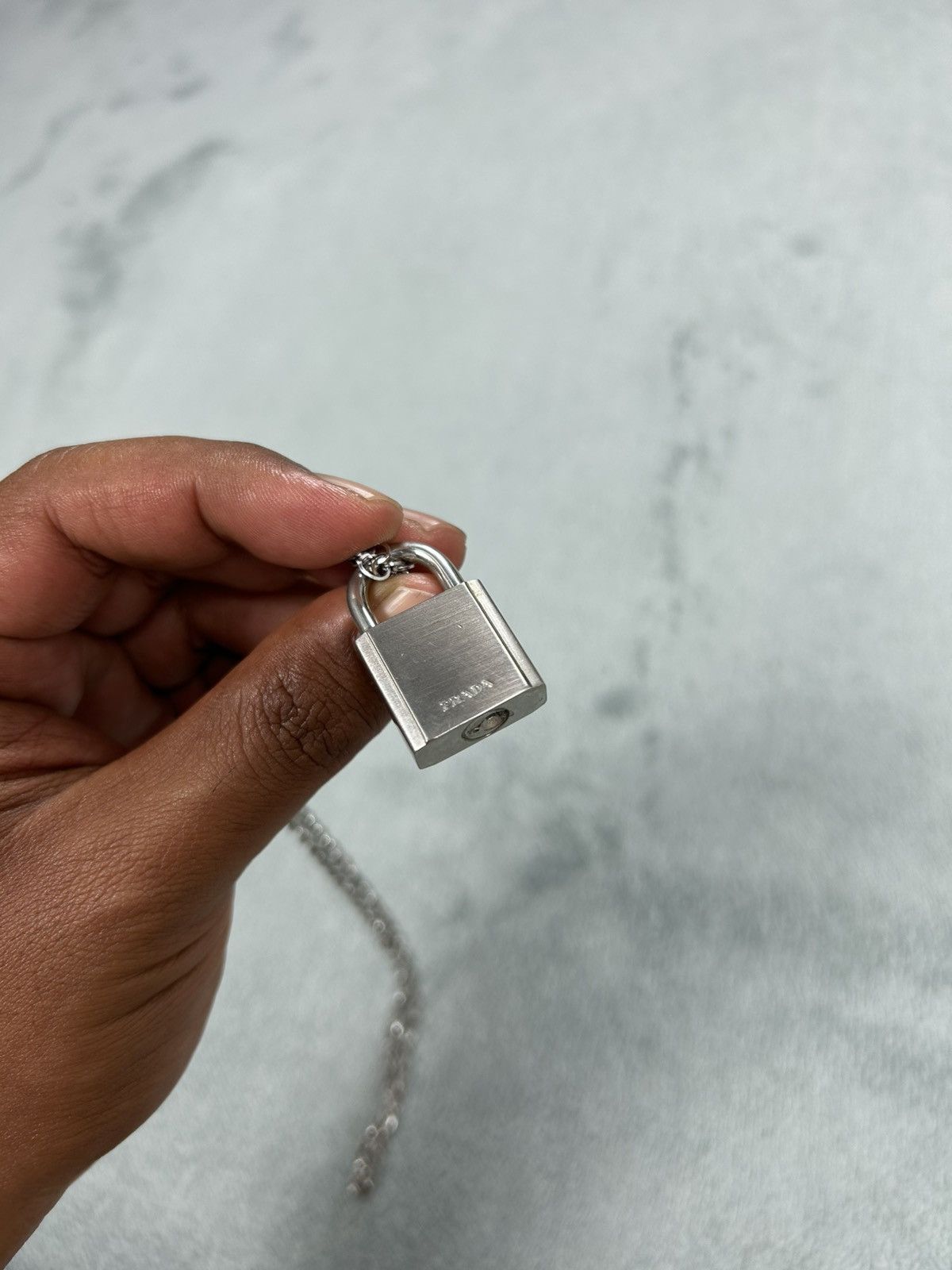 Designer Prada Necklace Padlock Size ONE SIZE - 6 Thumbnail